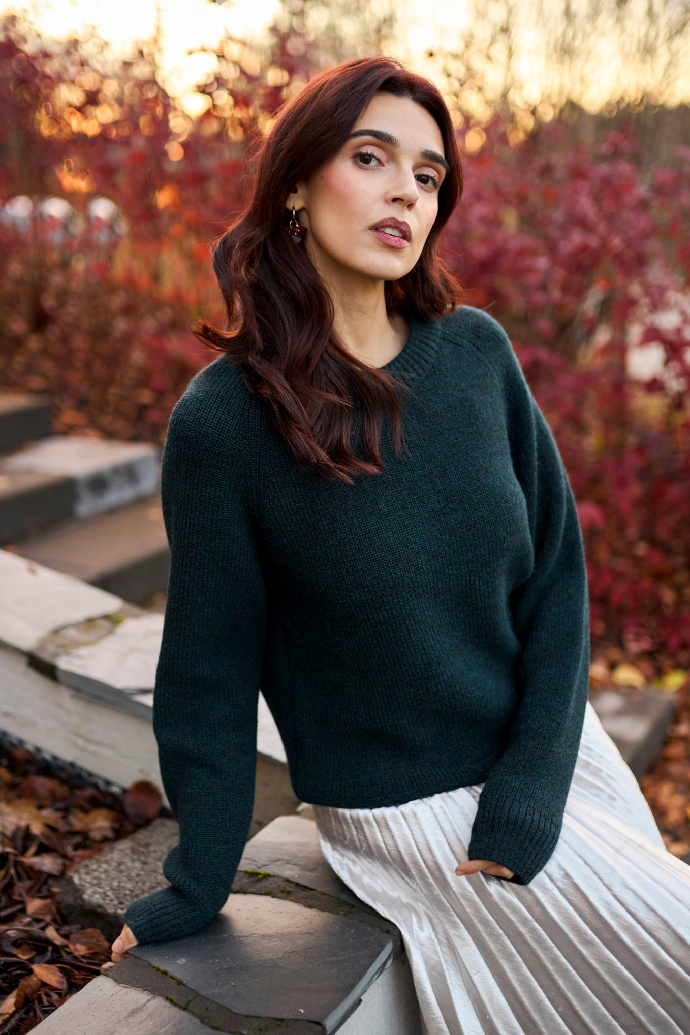 LOYAL sweater, dark petrol