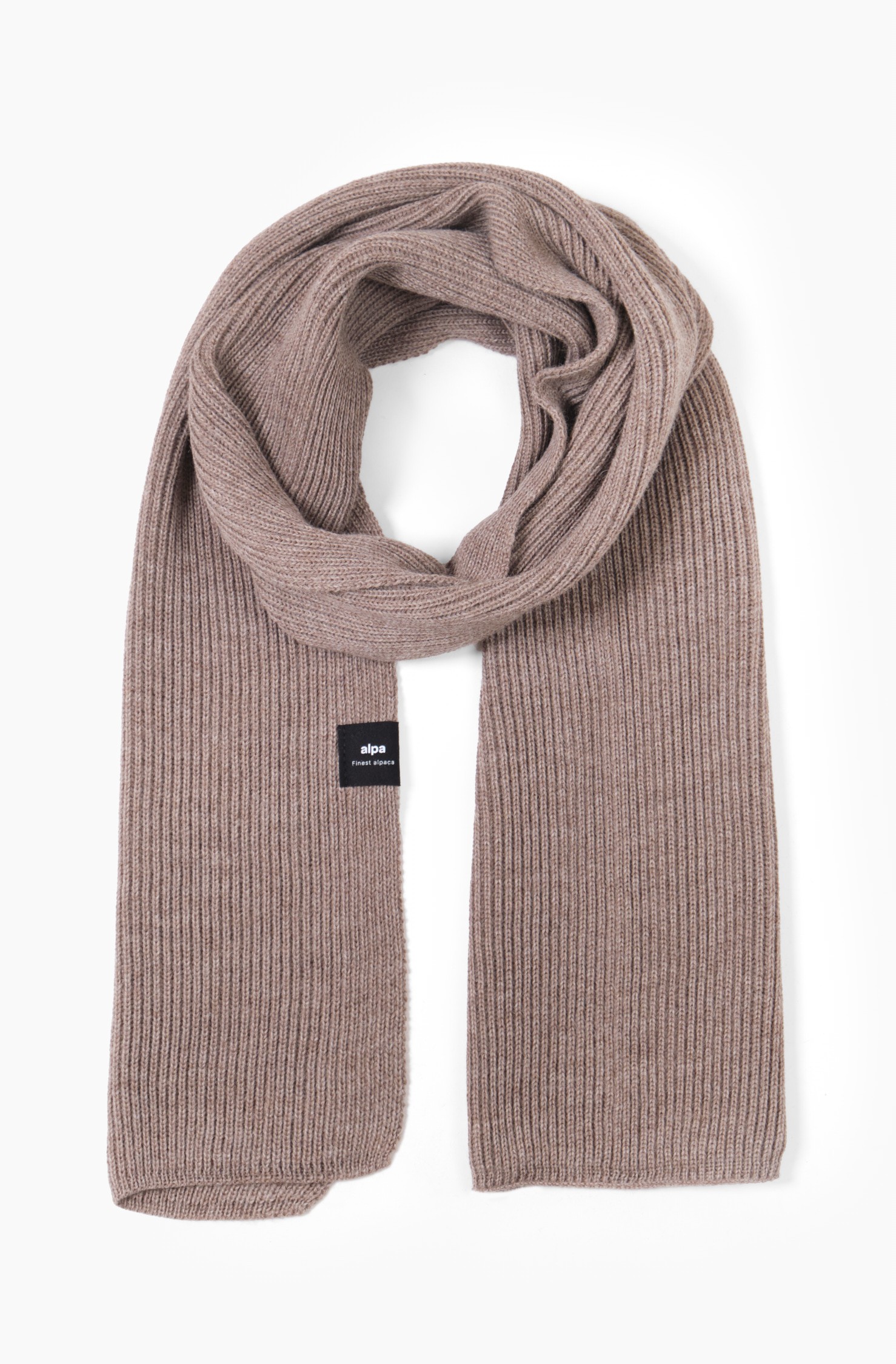 Avenue shawl, dark greige