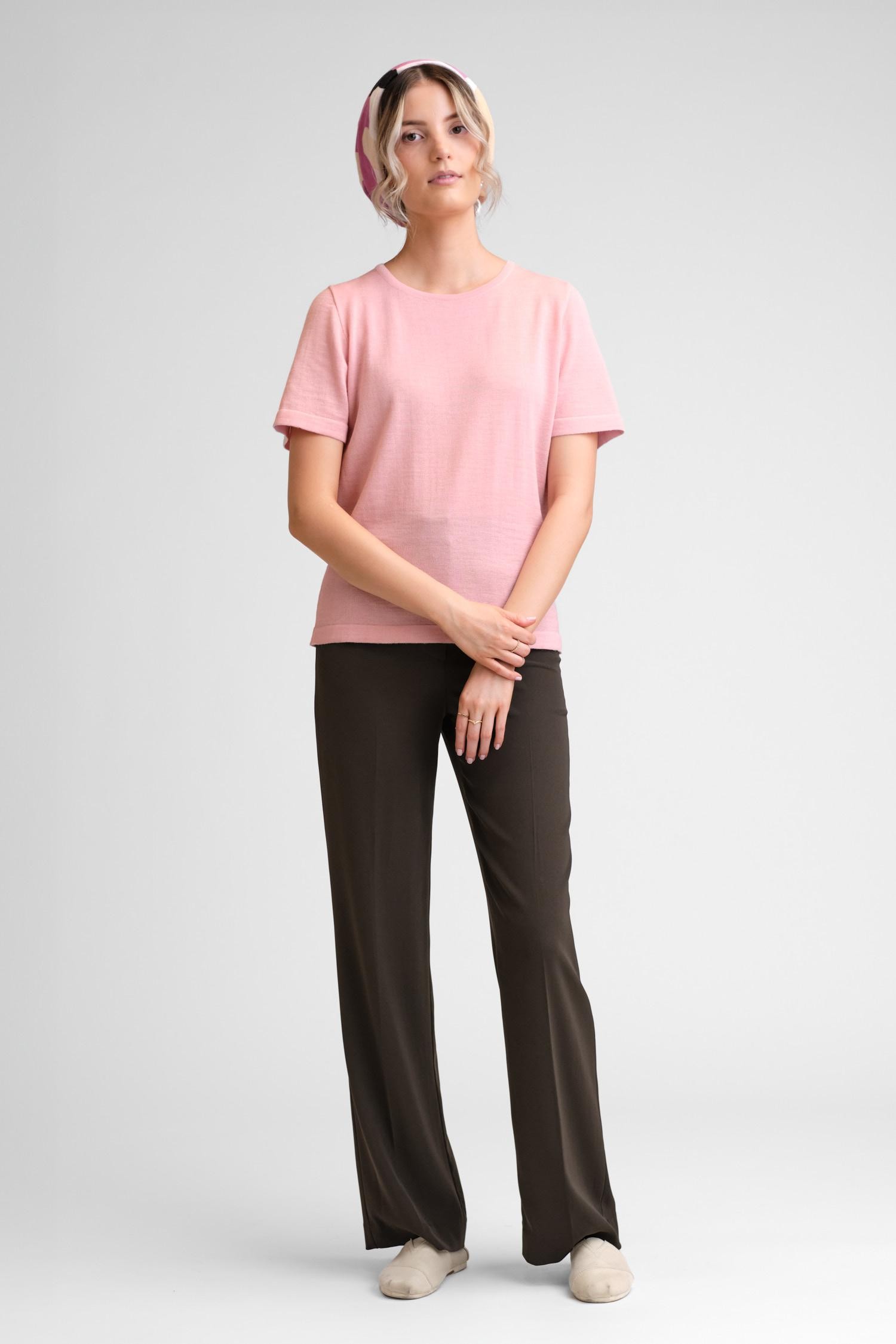 SIMPLE knit T-shirt, twinflower - Image 3