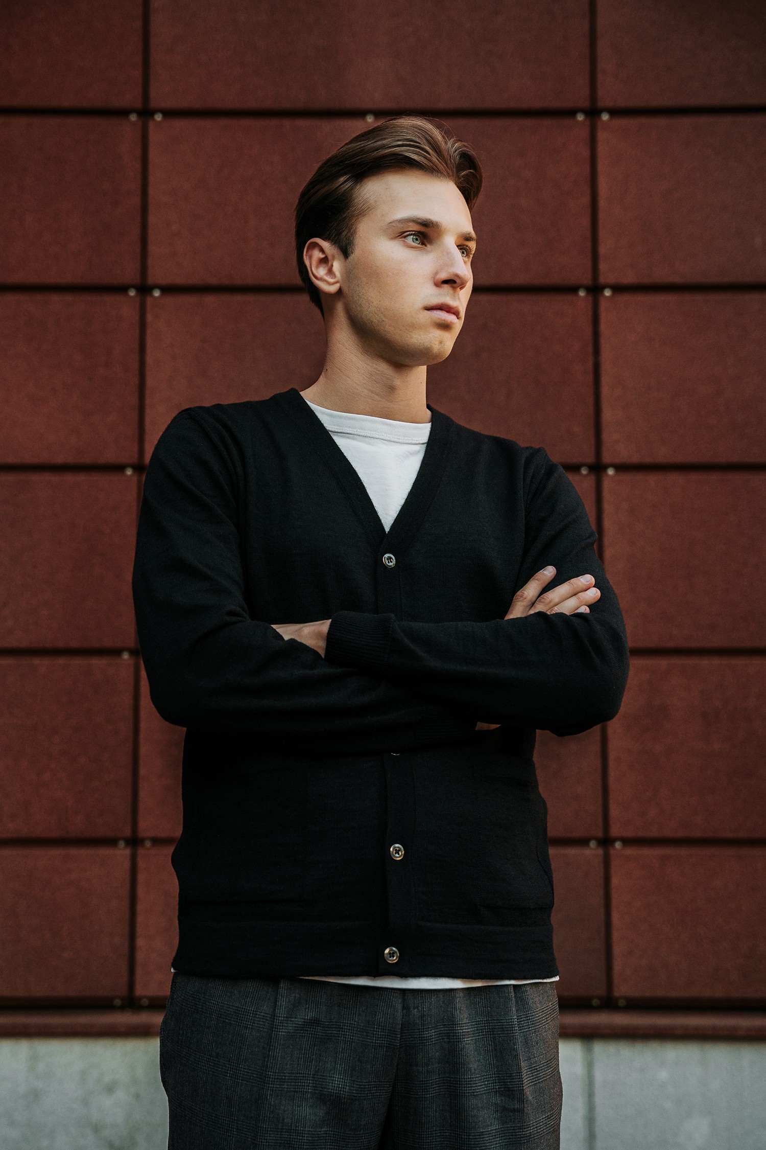 GRANITE cardigan, black