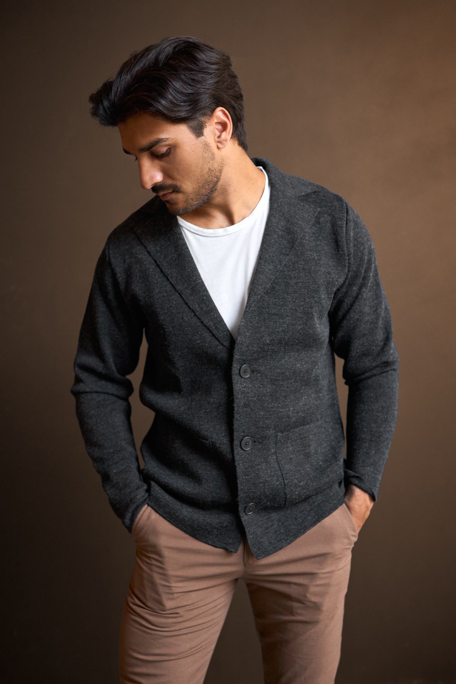 BLAZE cardigan, charcoal - Image 2