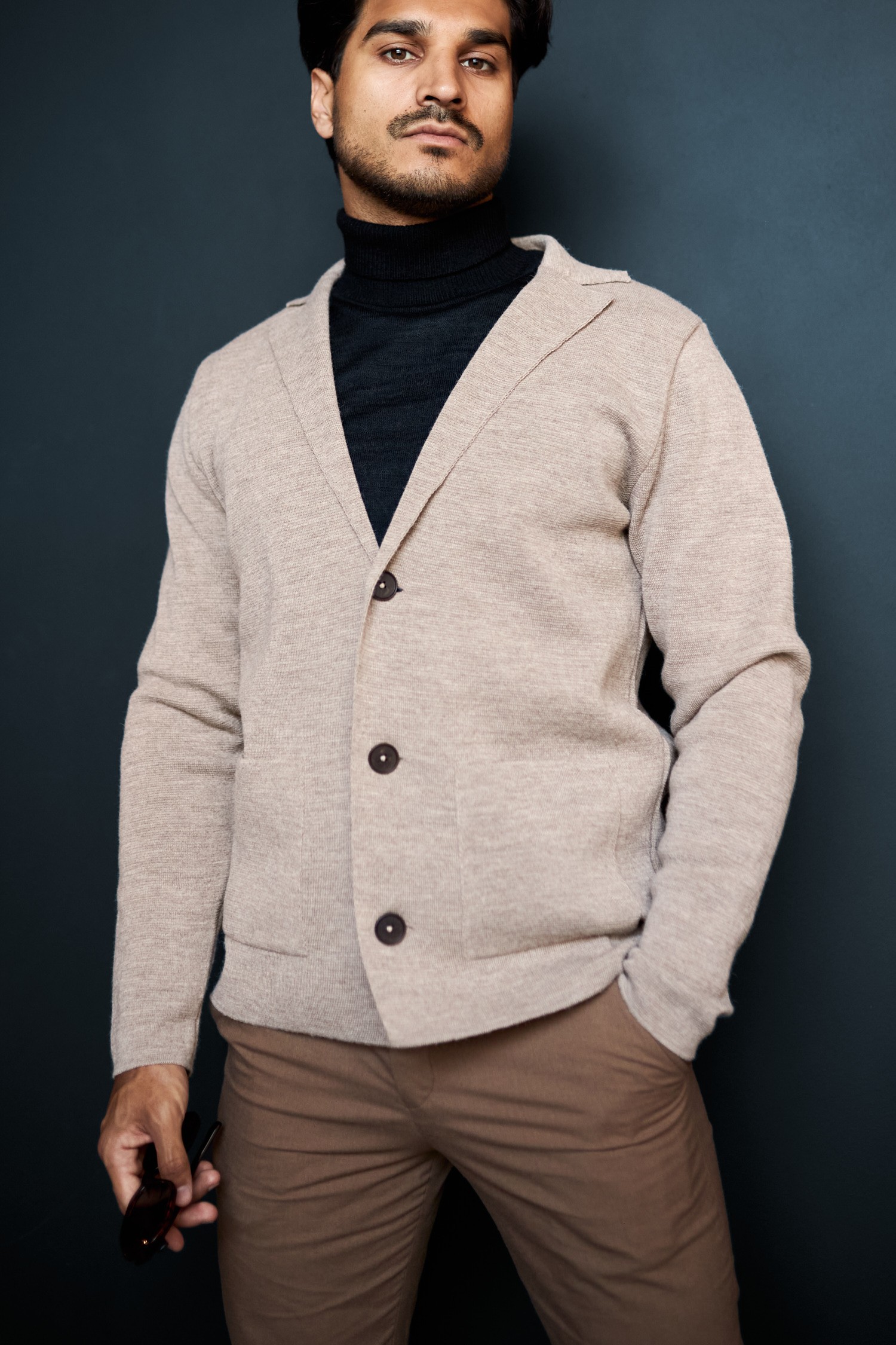 BLAZE cardigan, greige