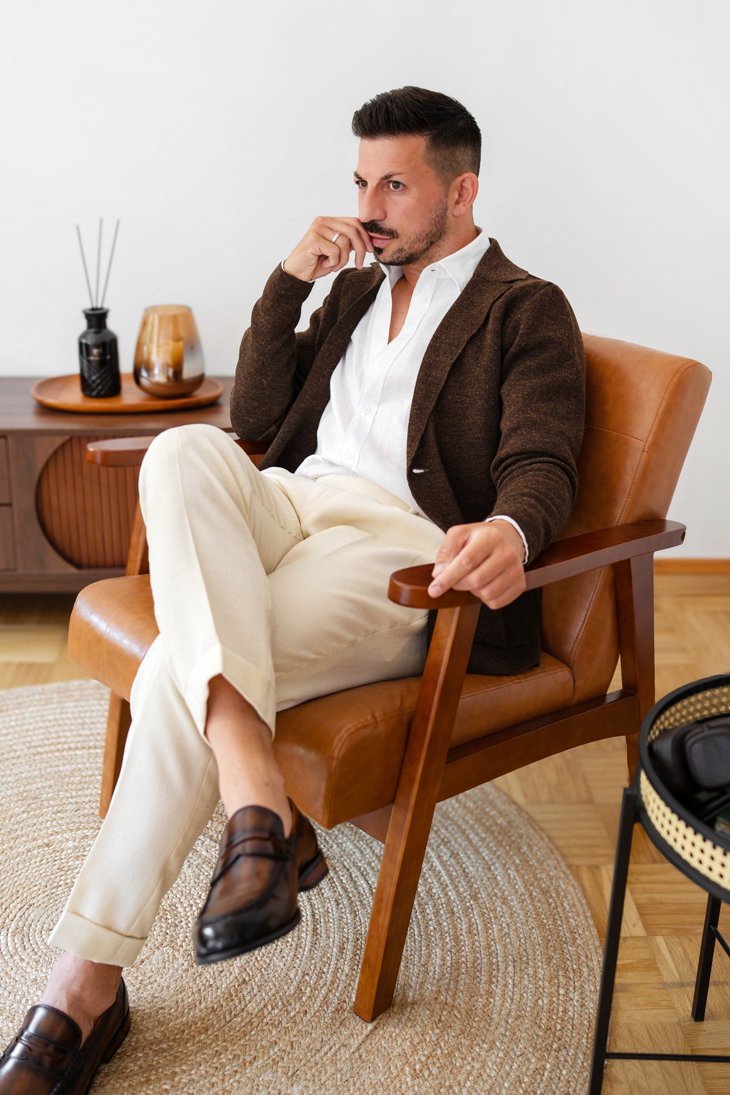 BLAZE cardigan, dark brown