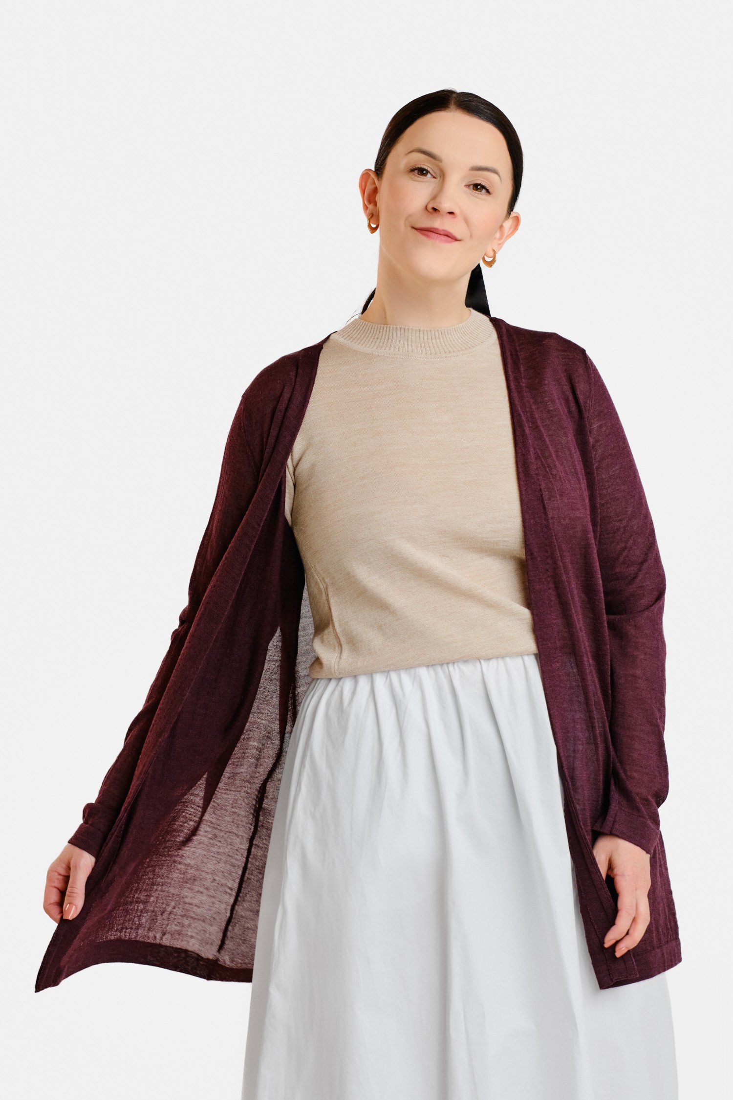 BREEZE cardigan, fig - Image 2