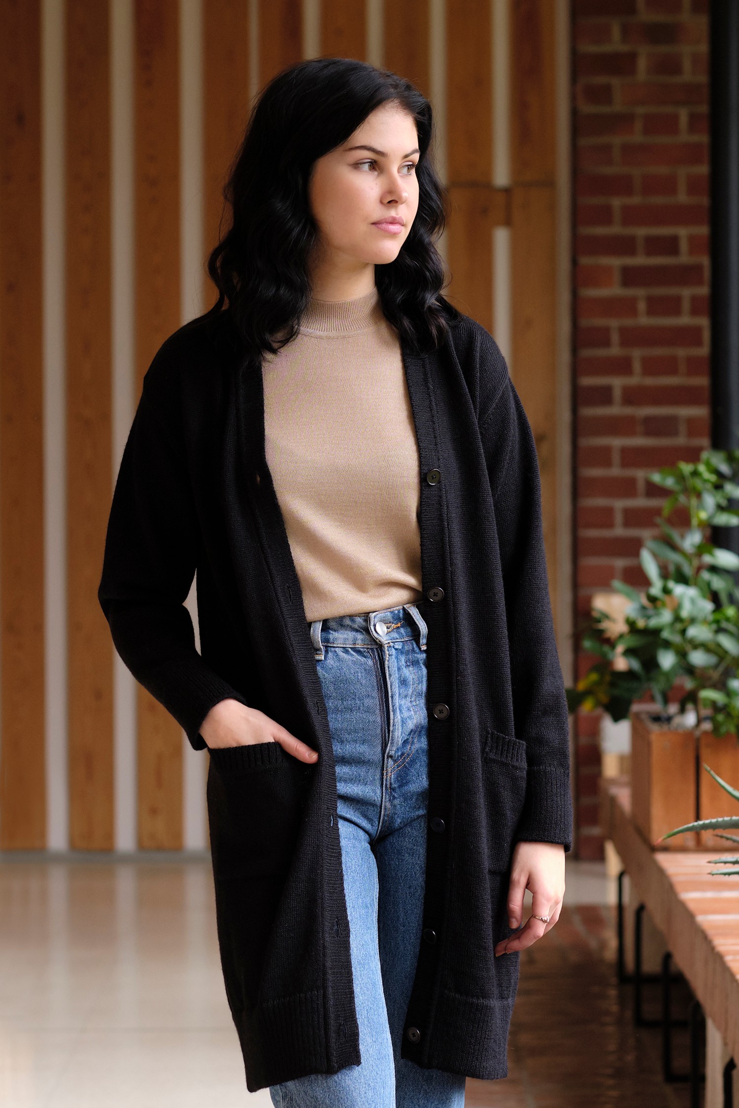 CUDDLE cardigan, black