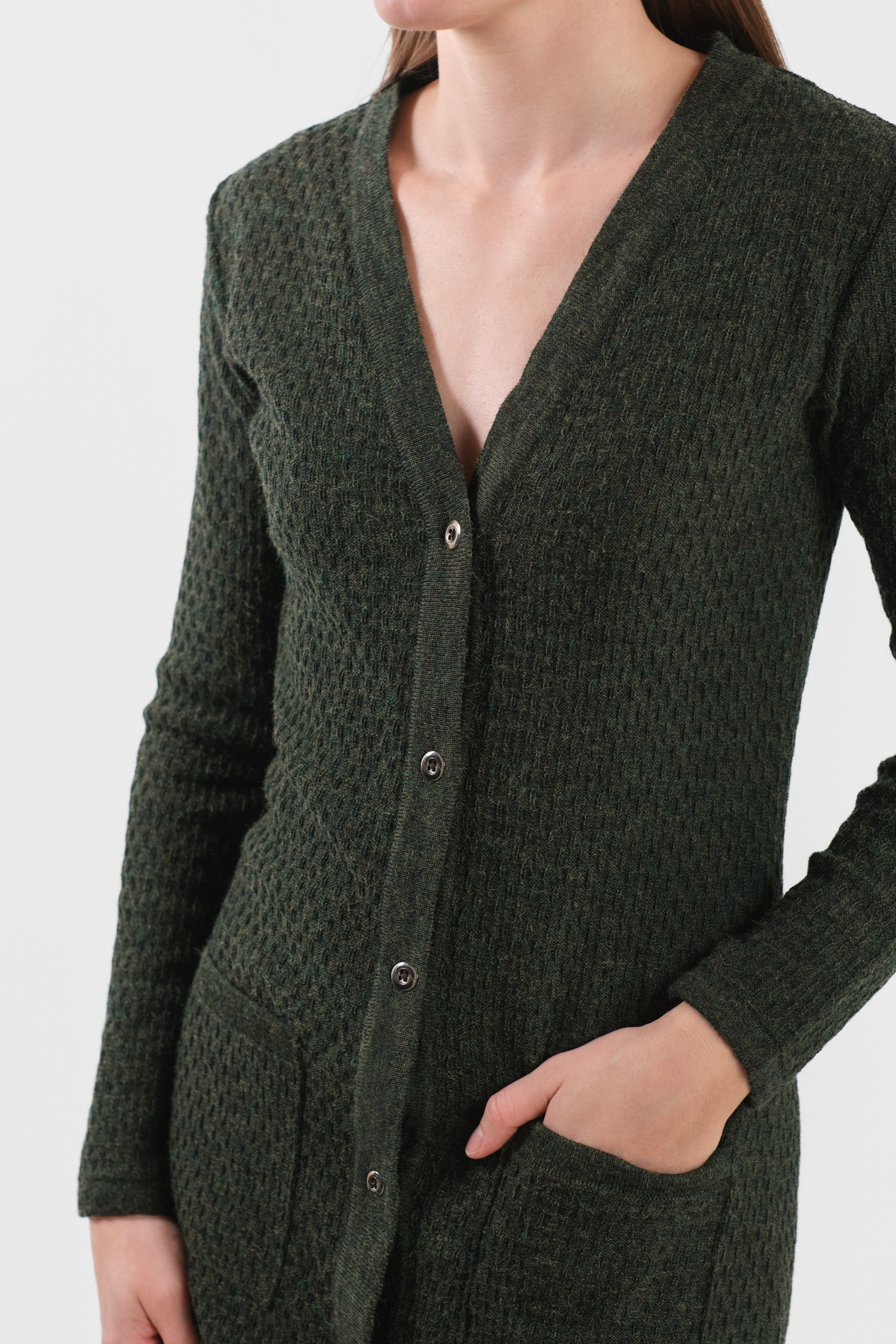 DRIZZLE cardigan, forest green - Image 5