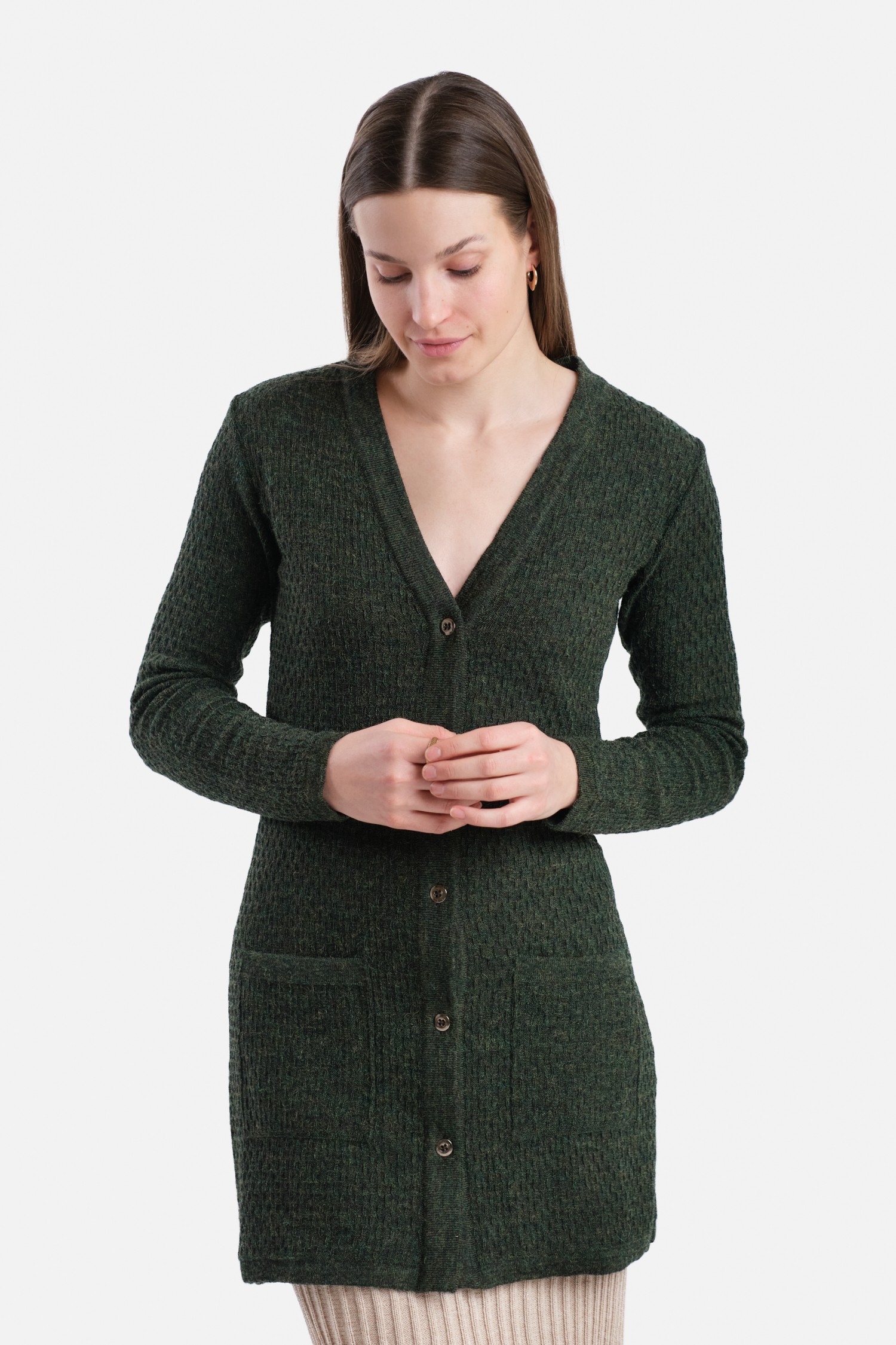 DRIZZLE cardigan, forest green - Image 4