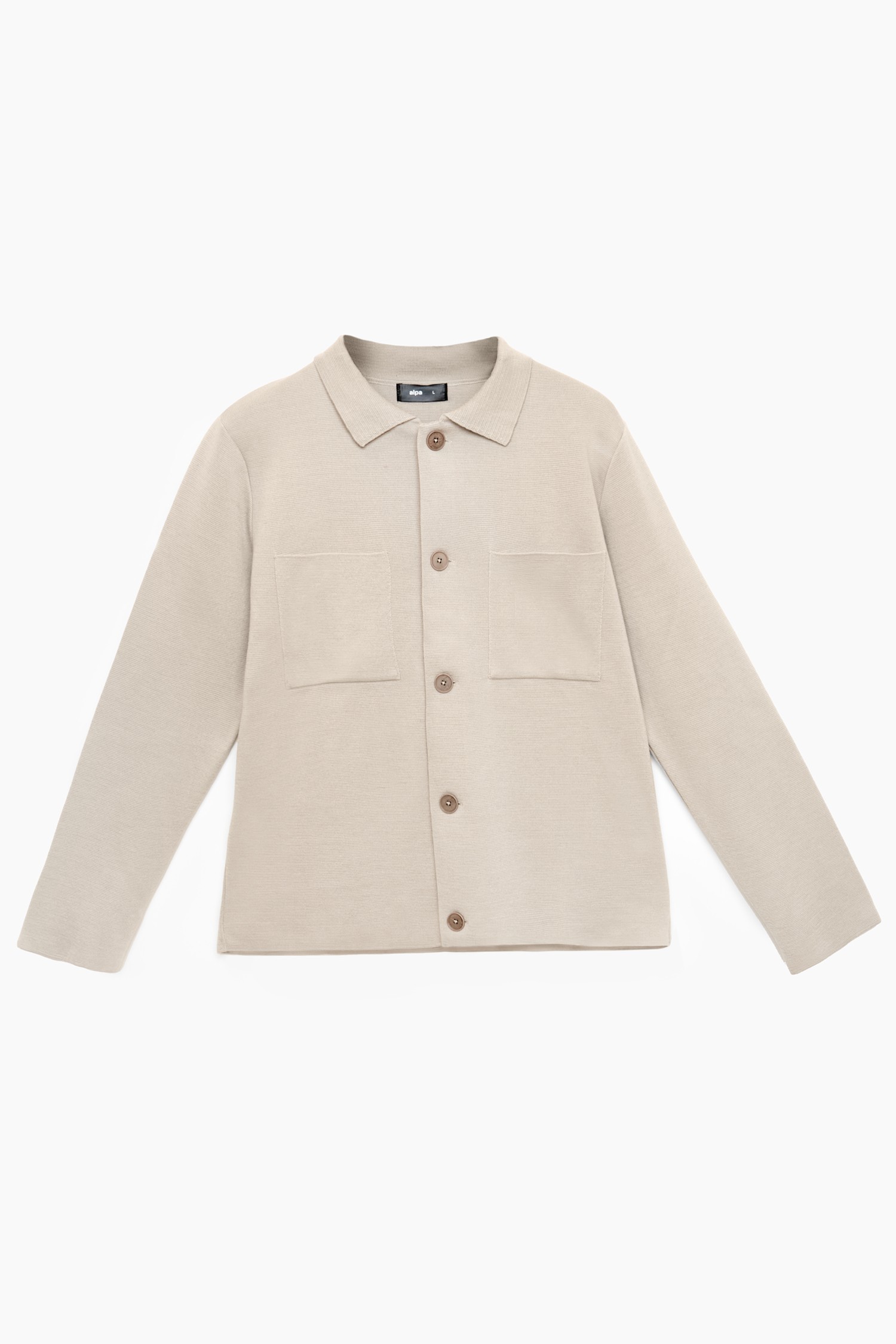 FORTE overshirt, cold beige - Image 5