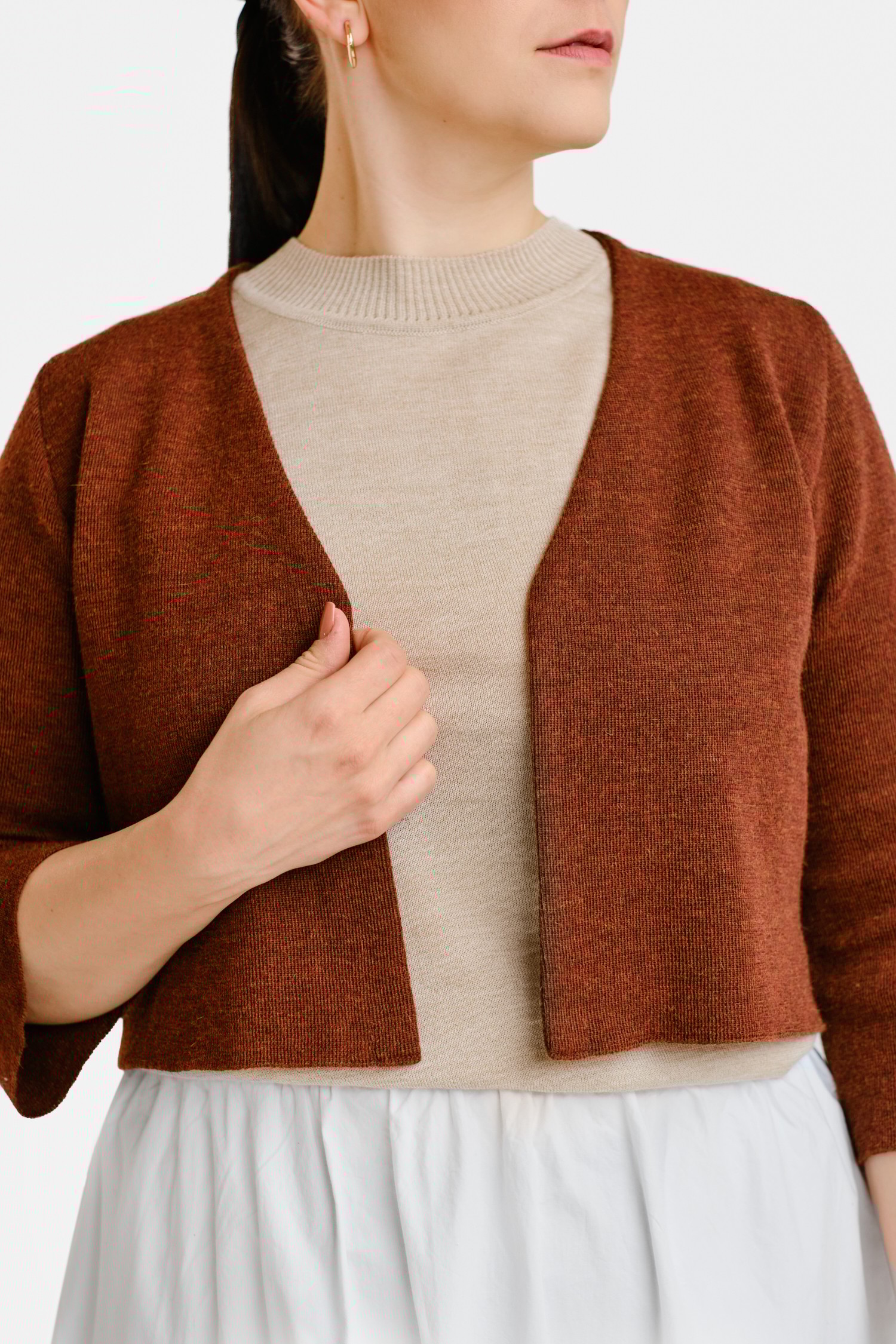 HAIKU cardigan, mahogany - Image 4