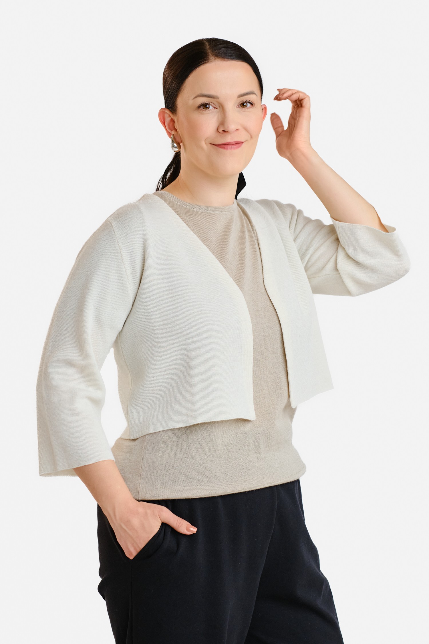 HAIKU cardigan, white - Image 2