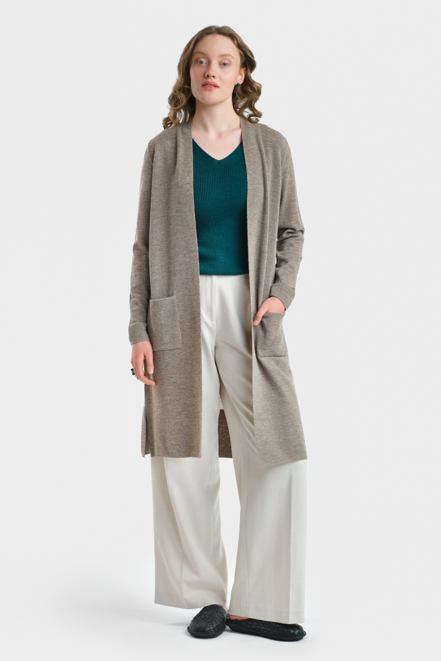 JOY cardigan, dark greige - Image 2