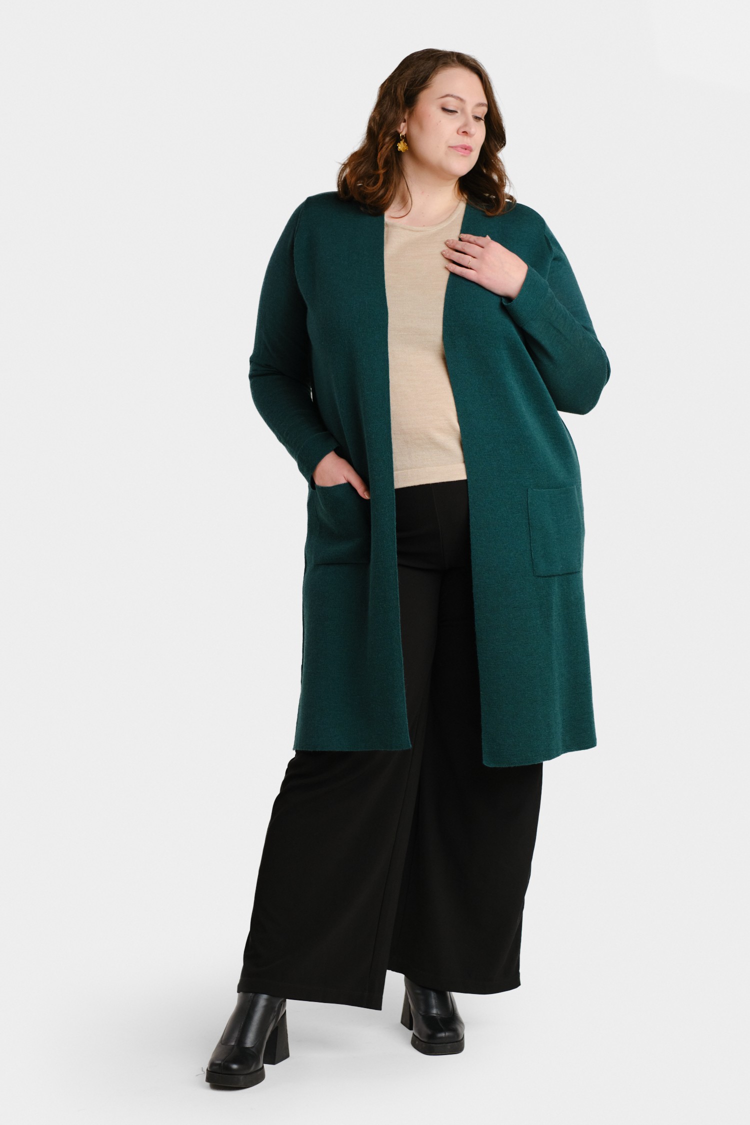 JOY cardigan, dark teal