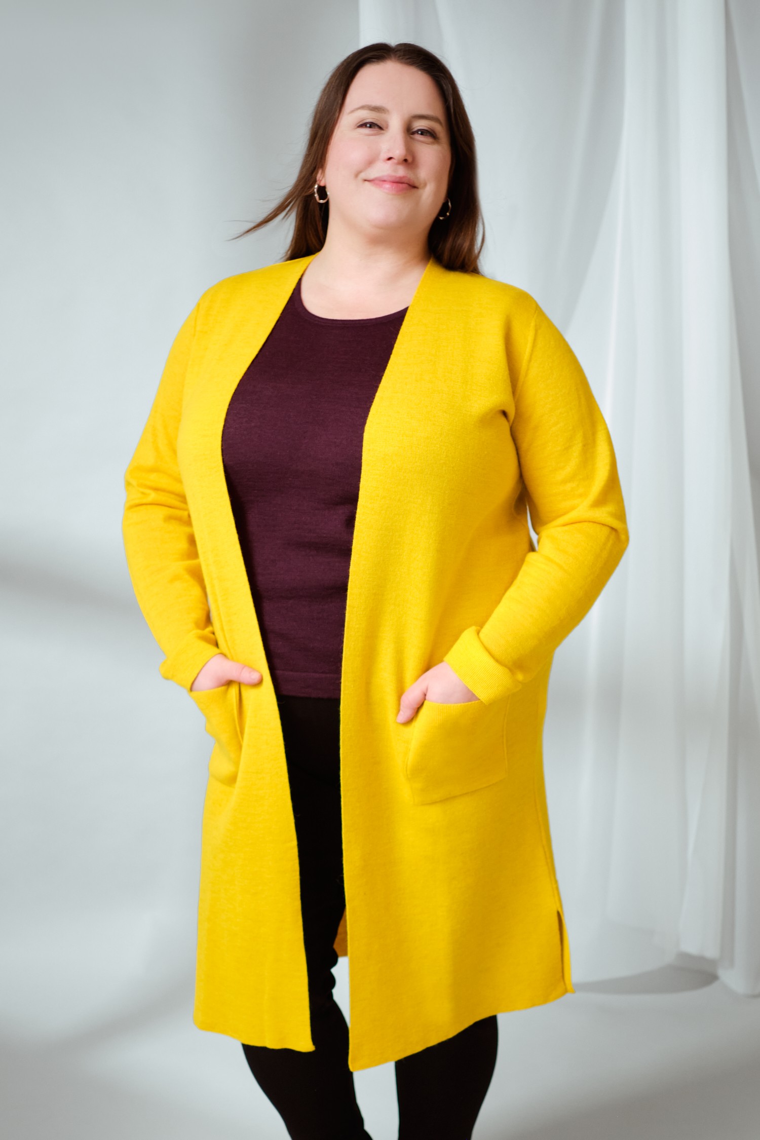 JOY cardigan, yellow