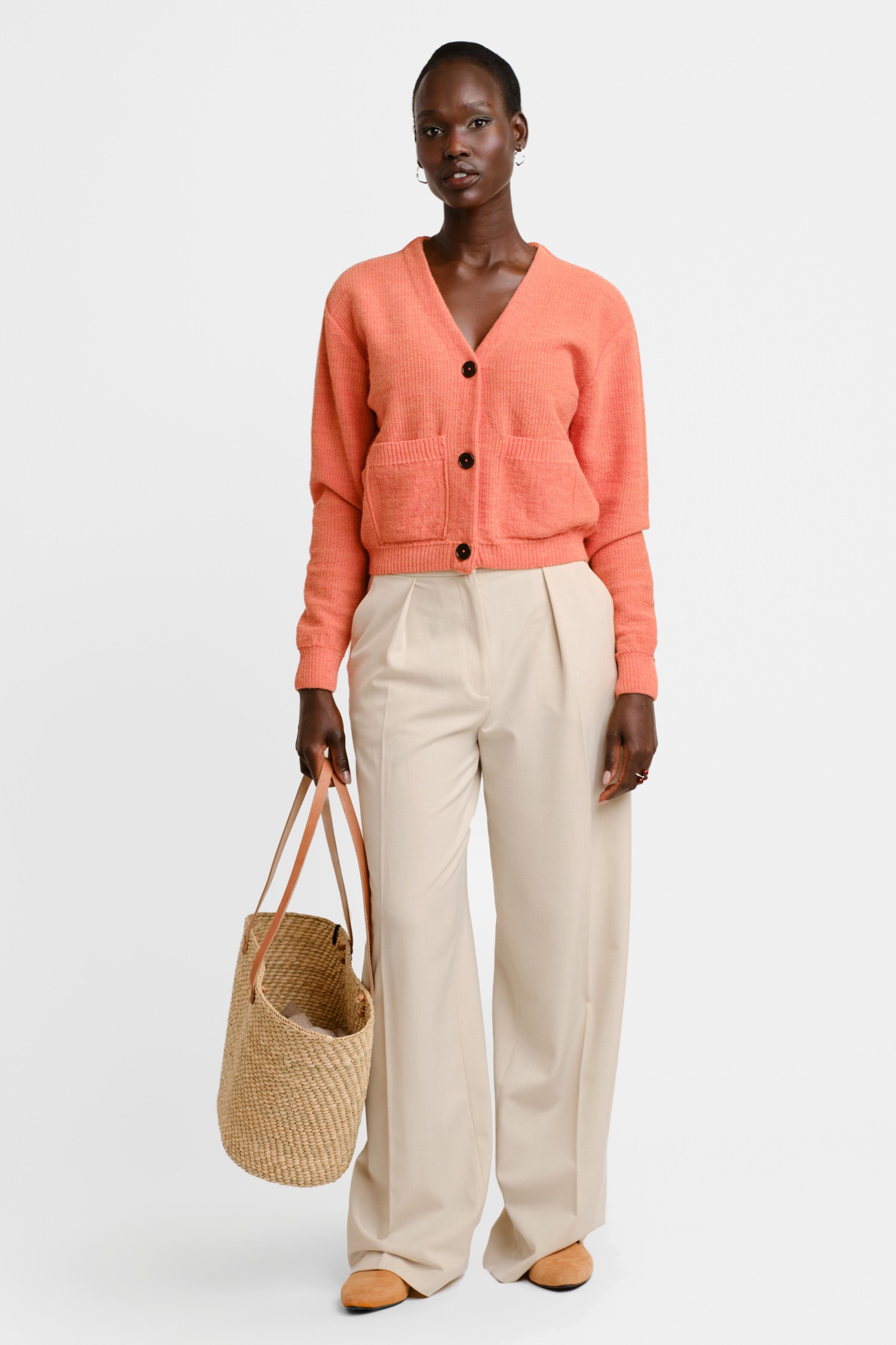 PETIOLE cardigan, peach