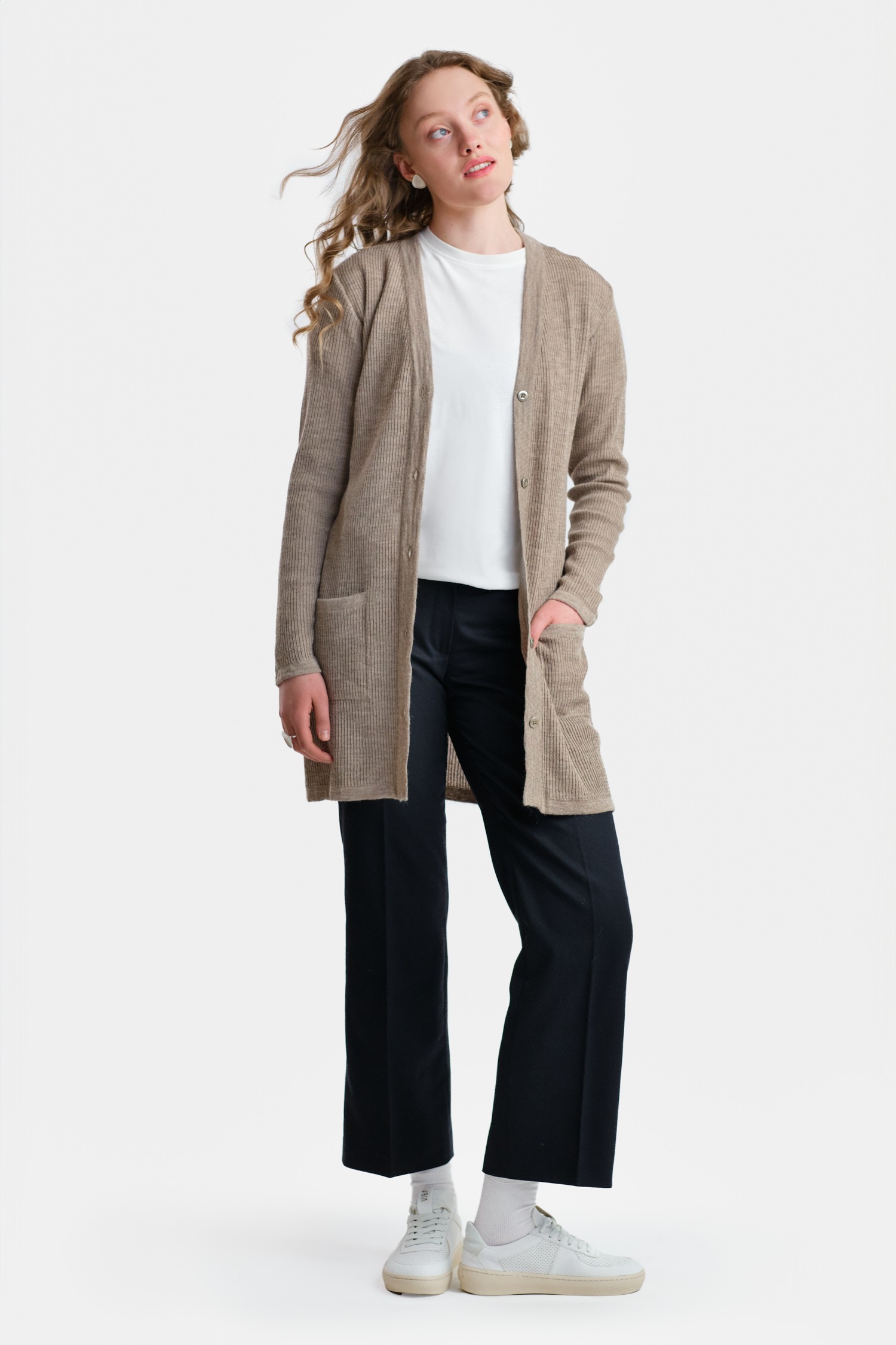 RAIN cardigan, Greige 2.0