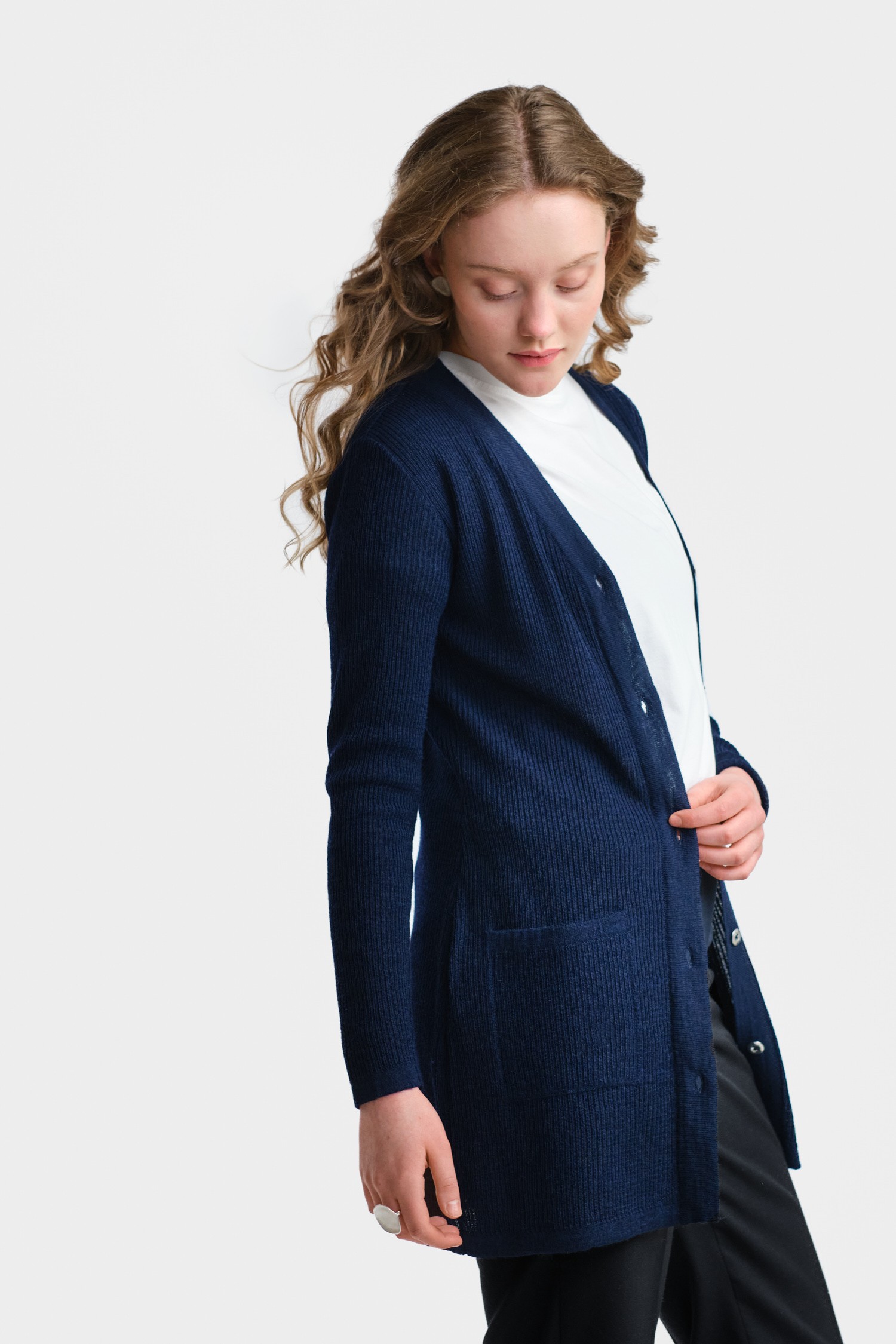 RAIN cardigan, Navy 2.0
