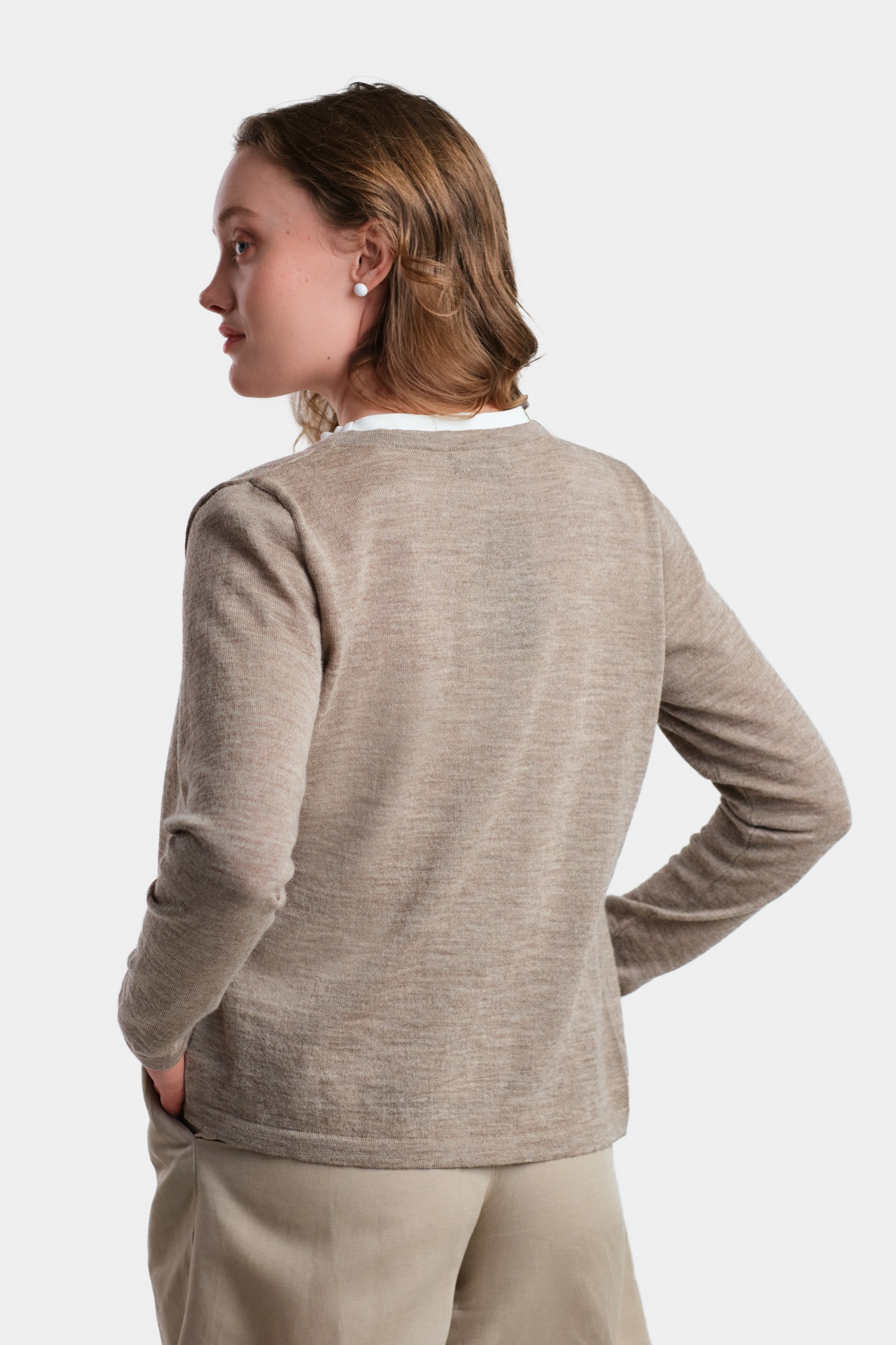 SERENE cardigan, greige 2.0 - Image 3
