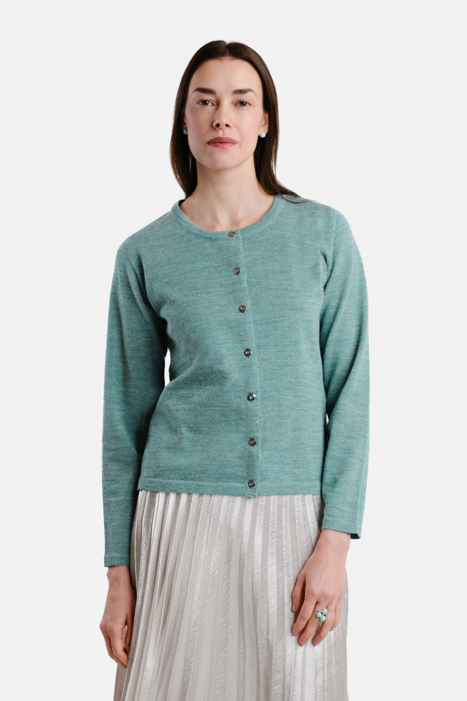SERENE cardigan, light turquoise - Image 2