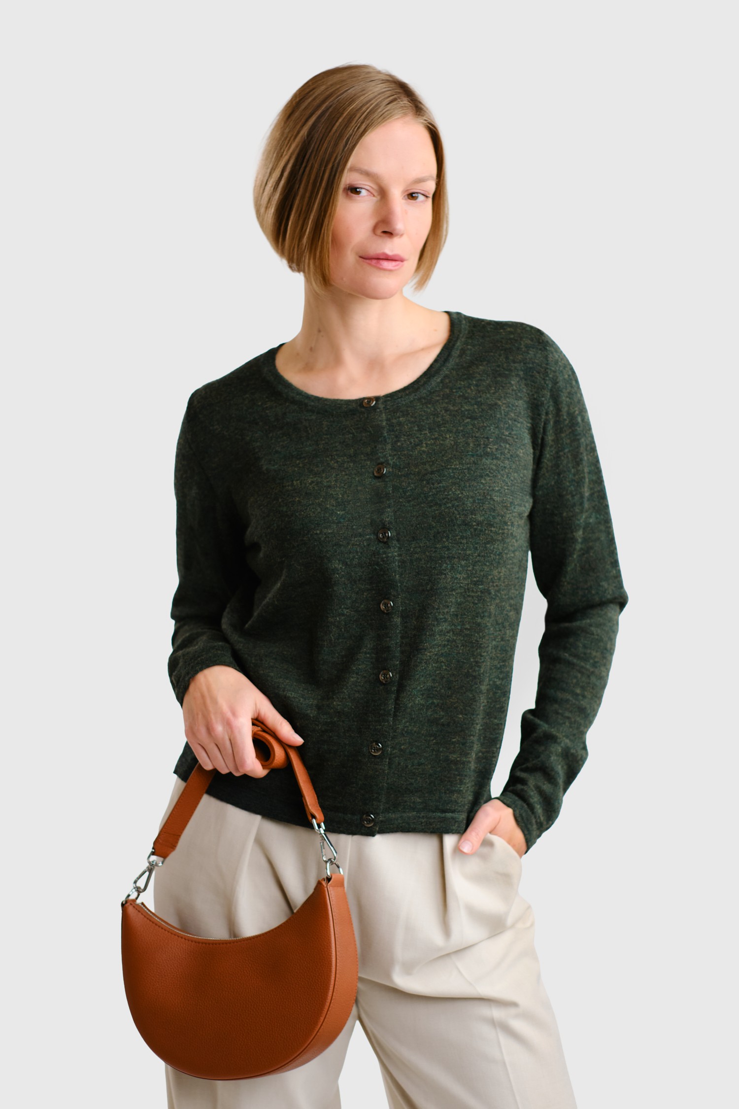 SERENE cardigan, forest green 2.0 - Image 3