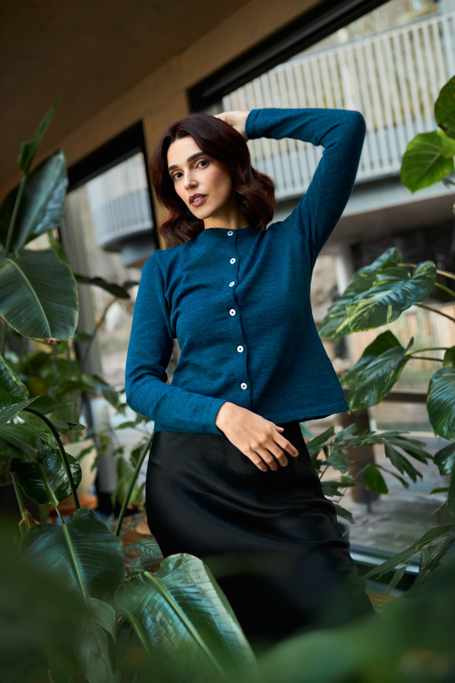 SERENE cardigan, petrol 2.0