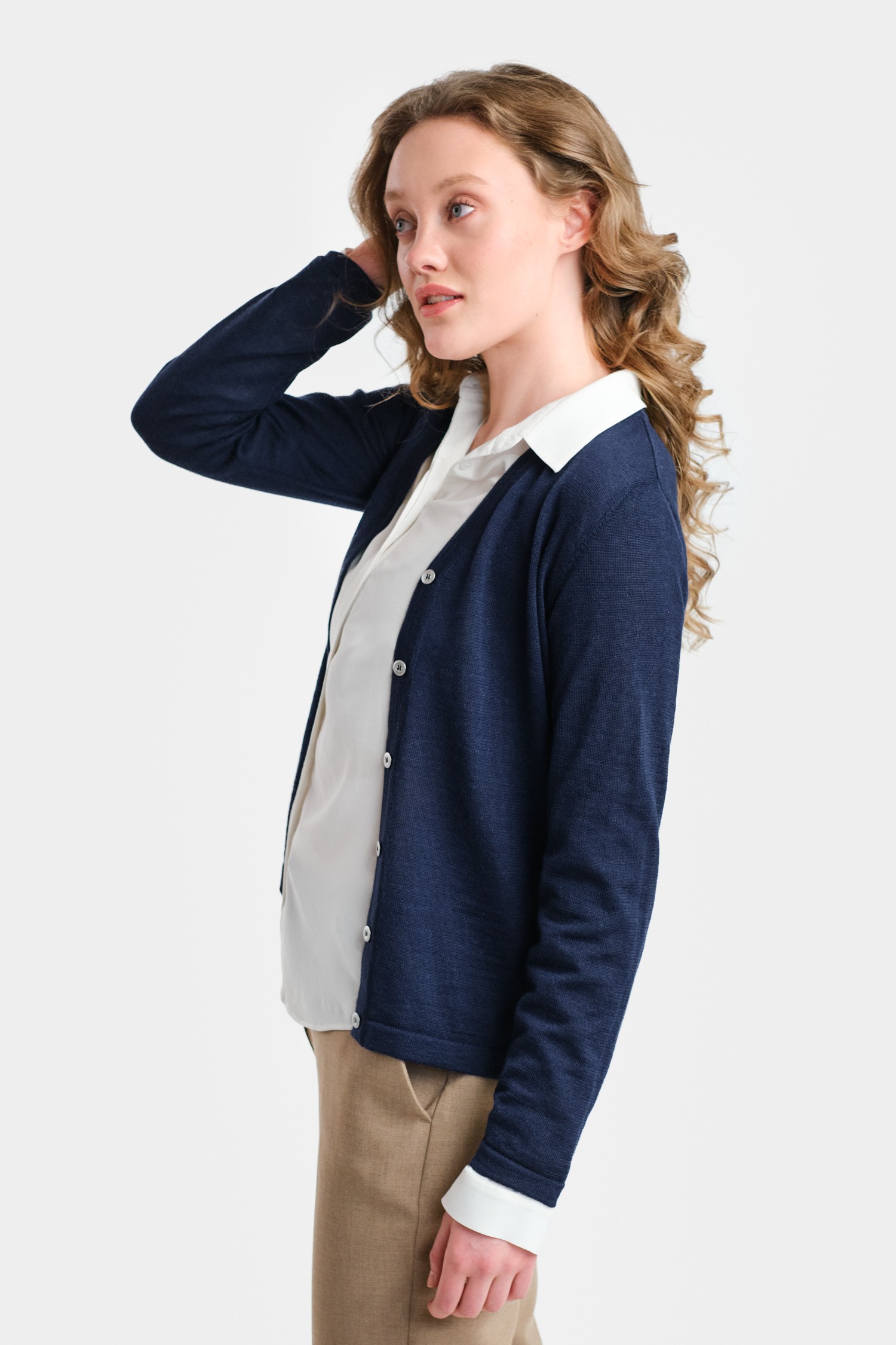 SILENT cardigan, midnight blue - Image 3