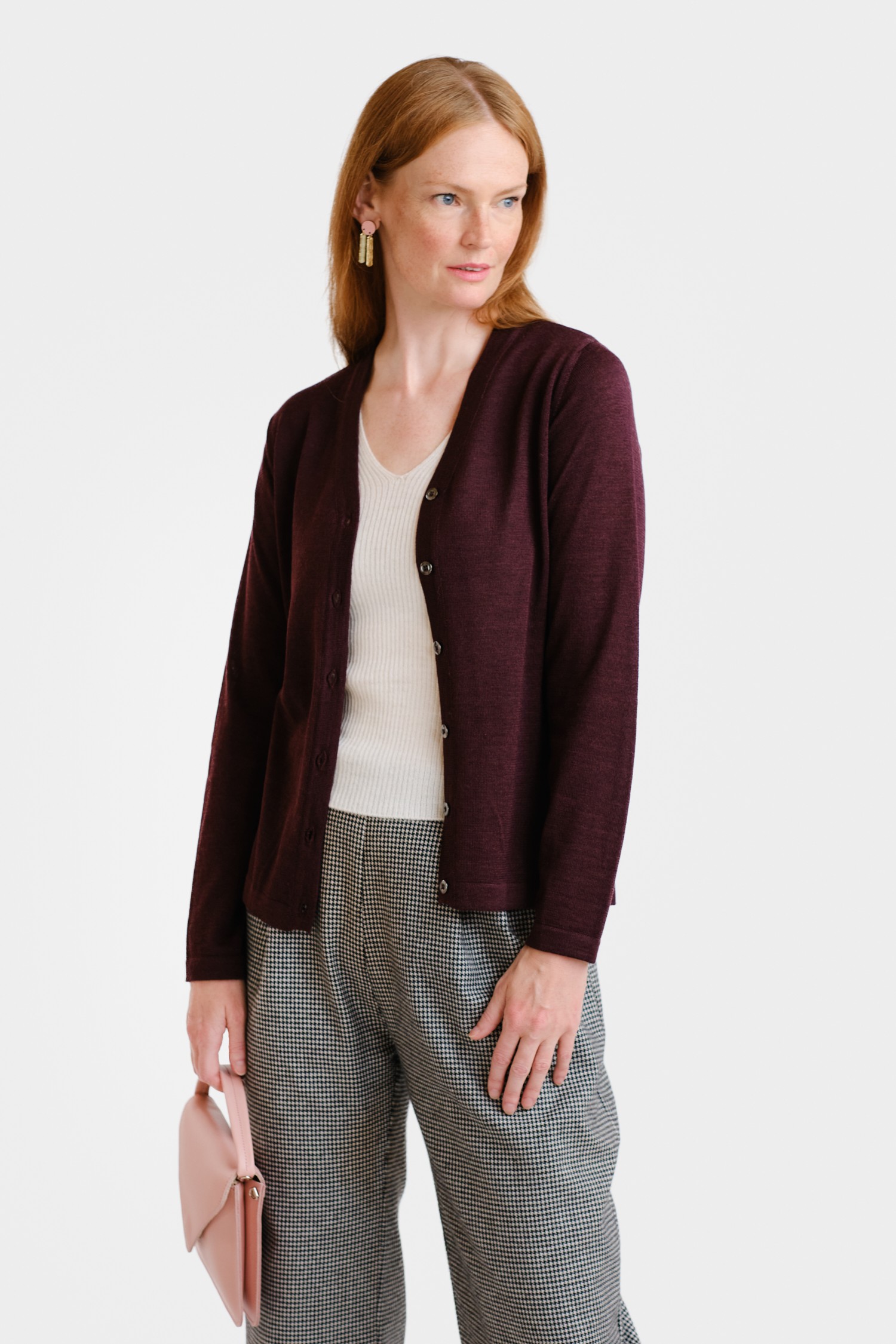 SILENT cardigan, fig - Image 2