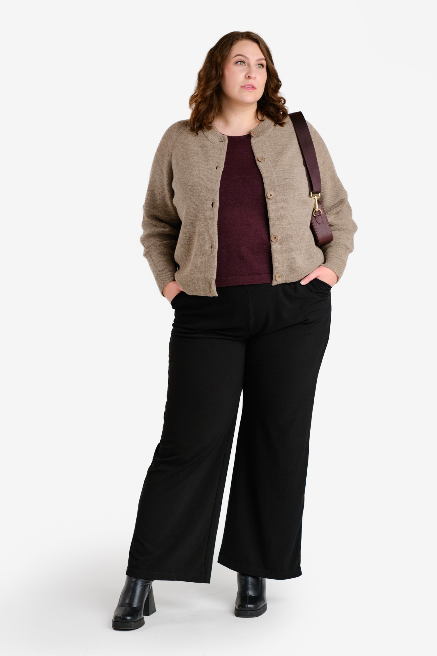 SOON cardigan, dark greige | Alpa