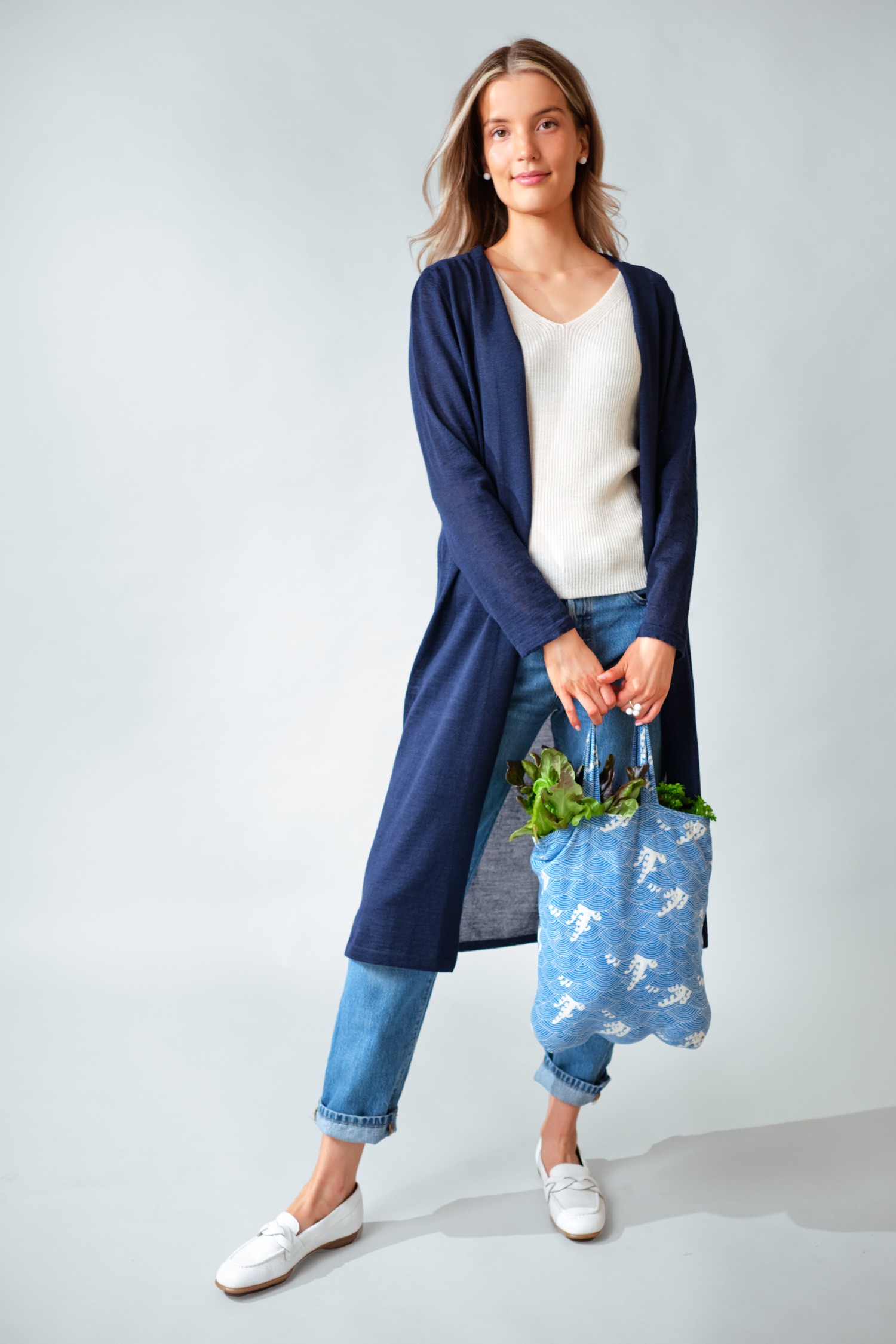 SWAN cardigan, midnight blue - Image 3