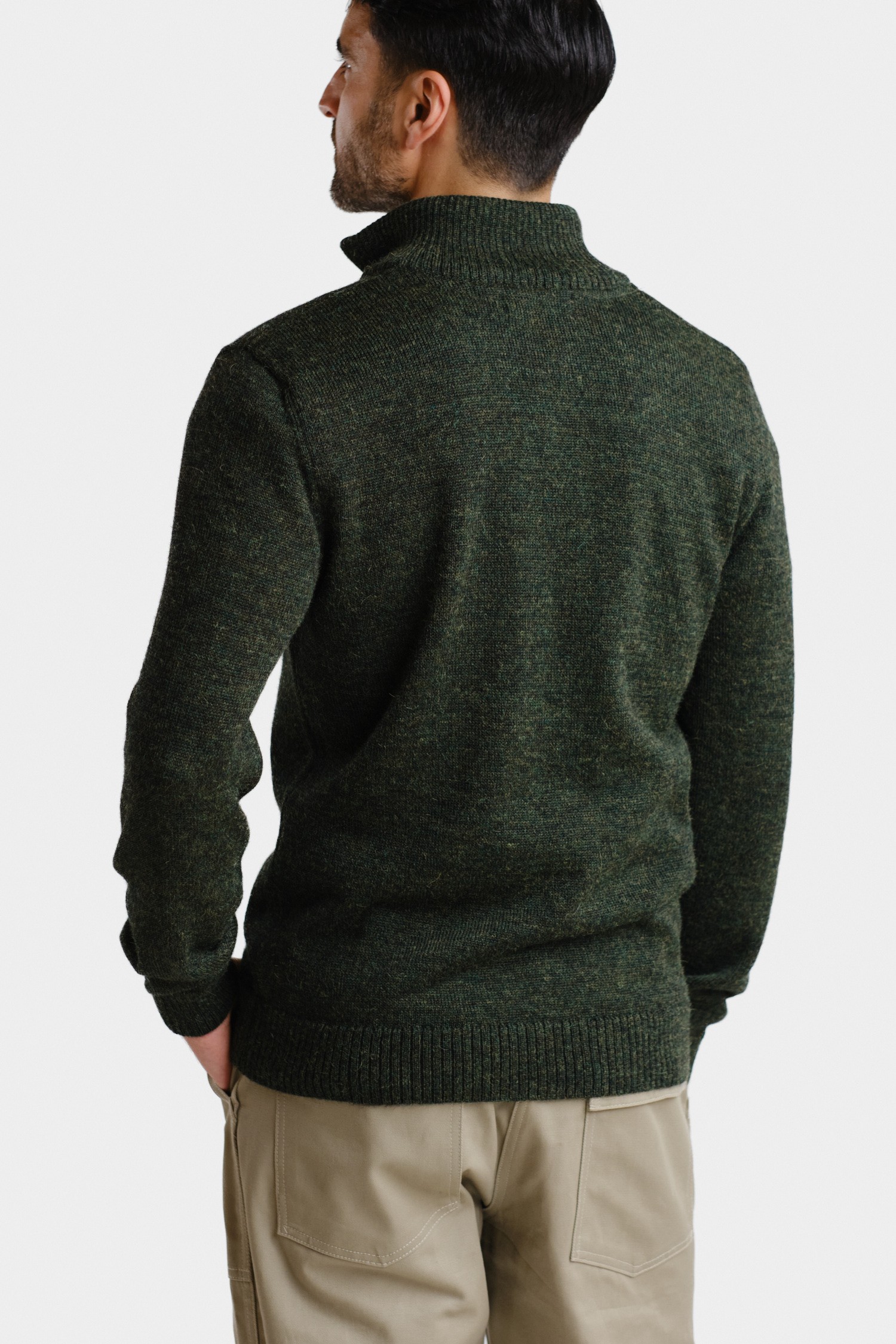 ZIPPER cardigan, forest green - Image 5