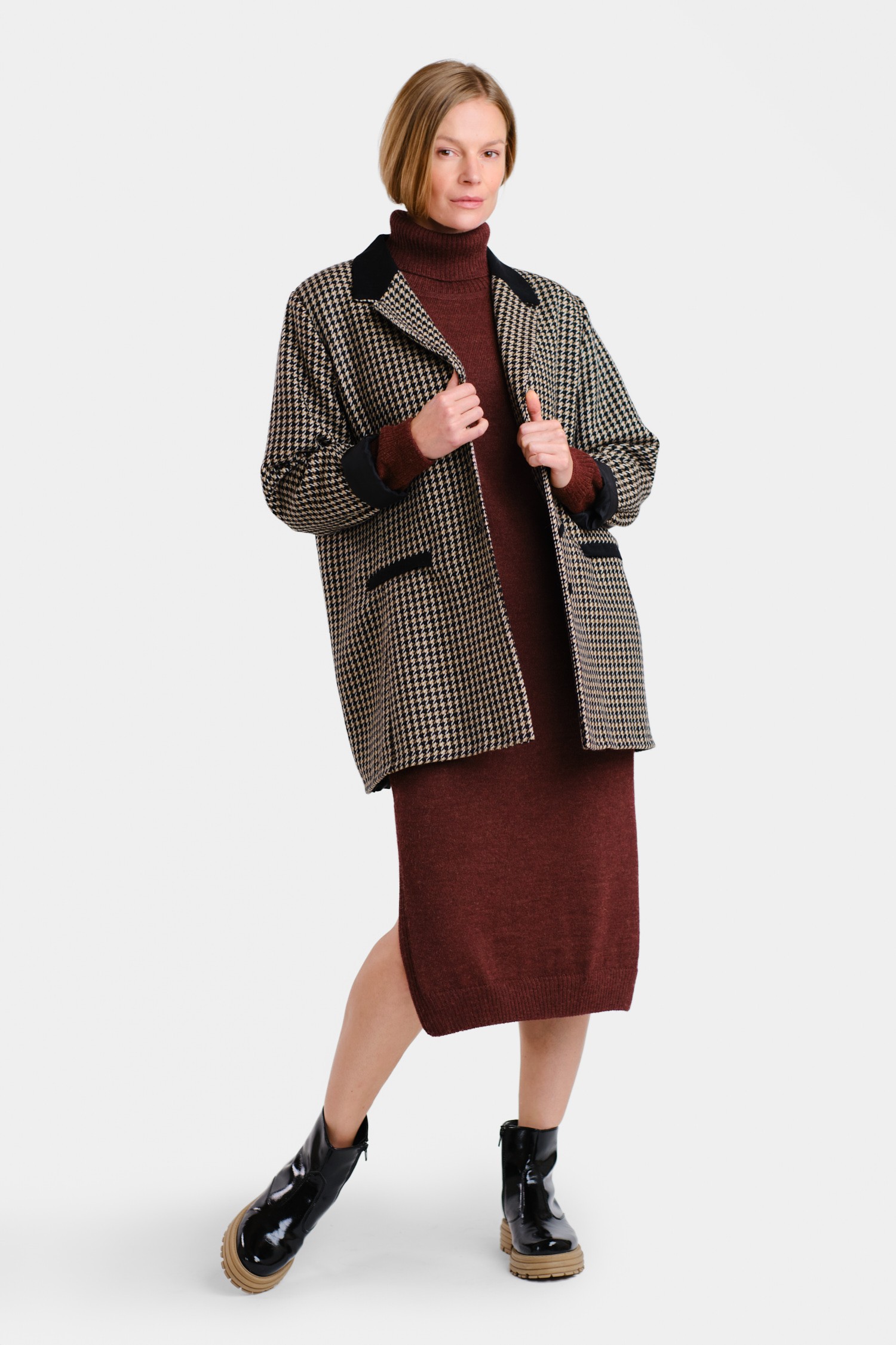 COZY maxi dress, bordeaux - Image 5