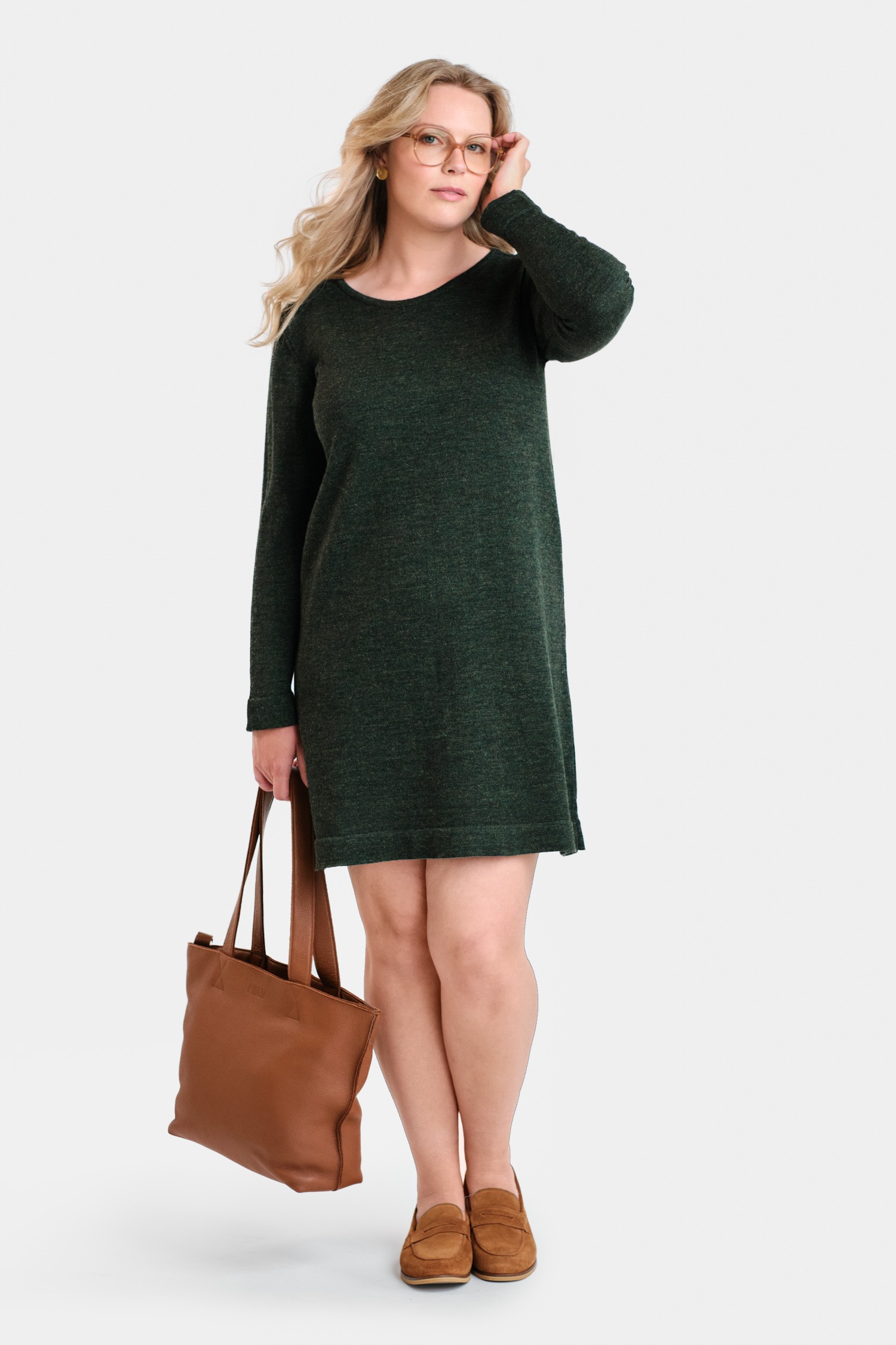 MOONLIGHT dress, dark green - Image 2