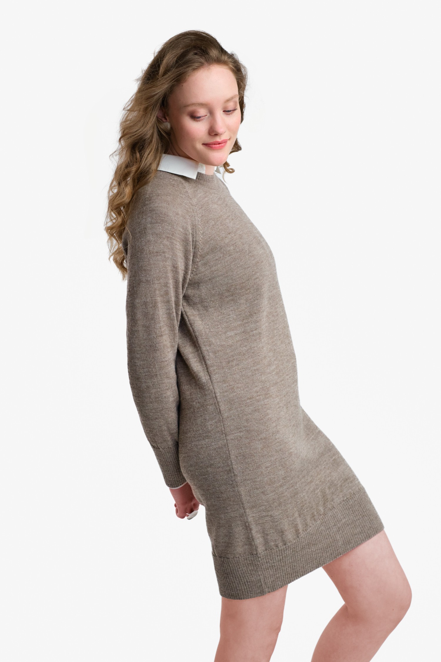 SHINE dress, dark beige - Image 3