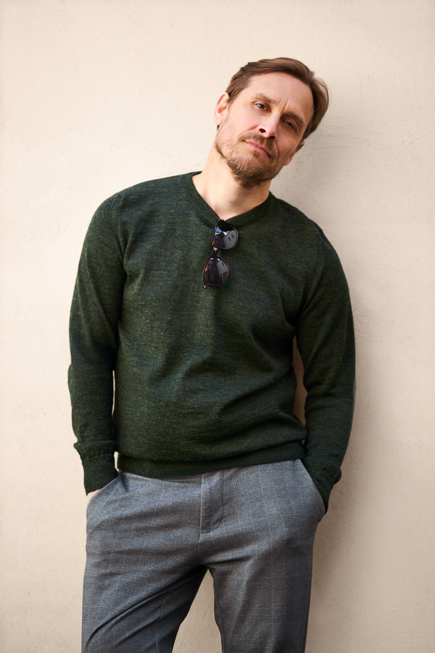 ELEMENT knit sweater, forest green