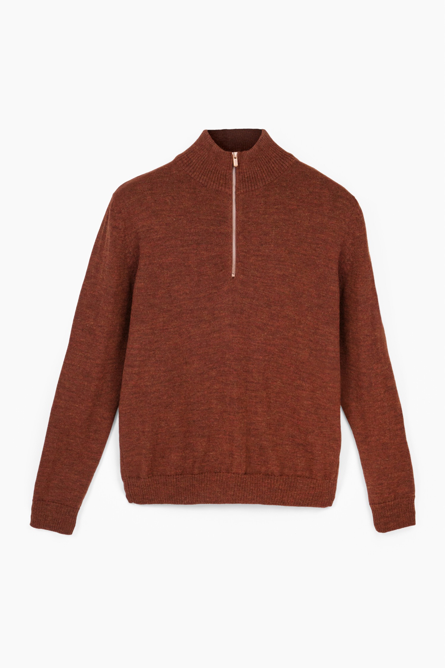 maron　② CAT WWR | Half Zip Polo Knit Moro