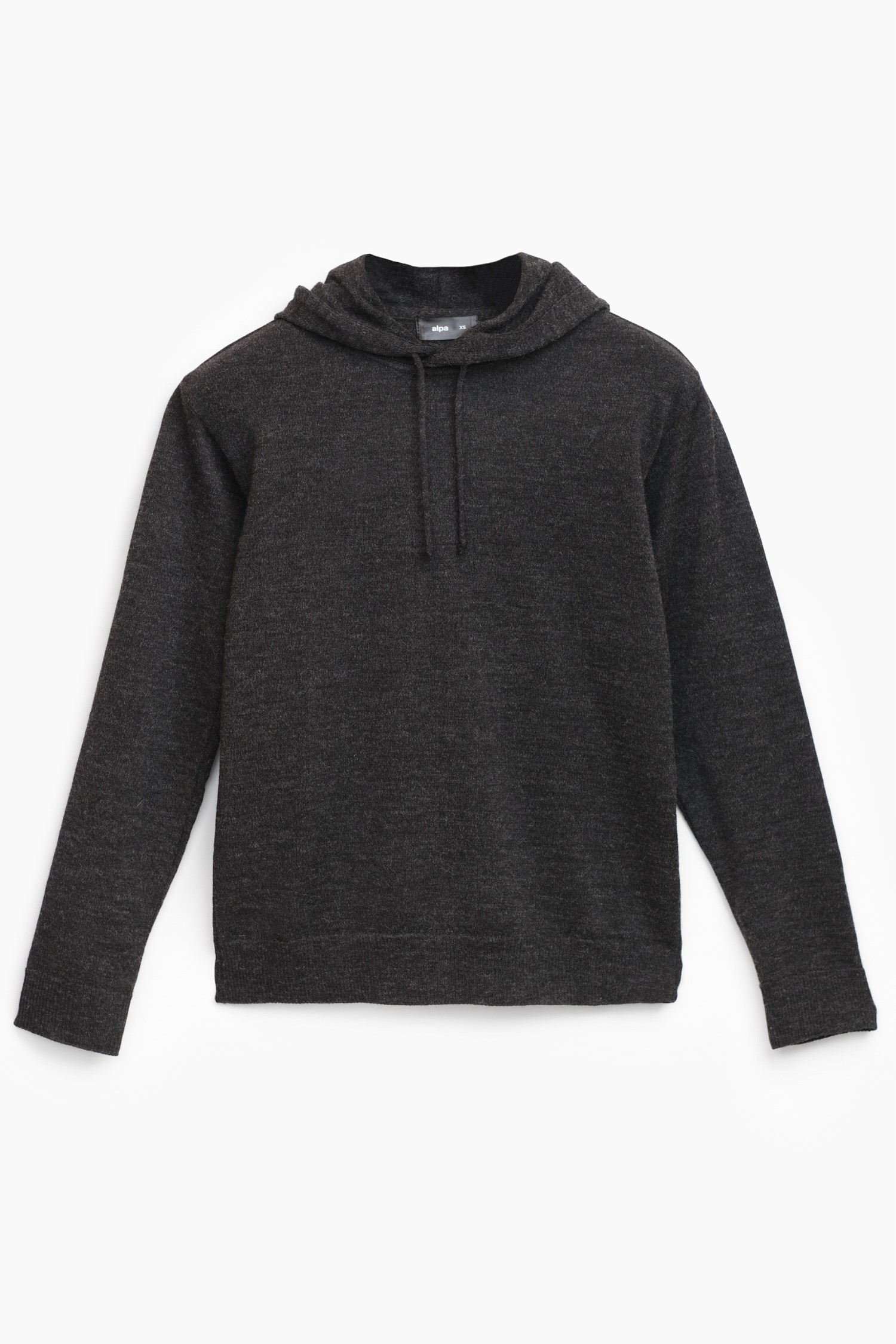 HOODIE alpaca hoodie, charcoal - Image 3