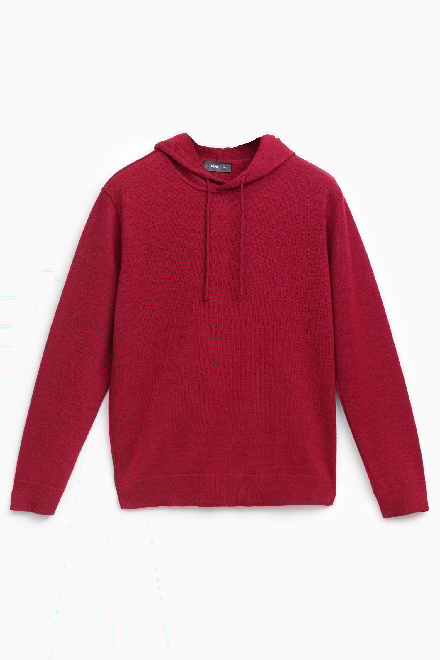HOODIE alpaca hoodie, cranberry red - Image 5