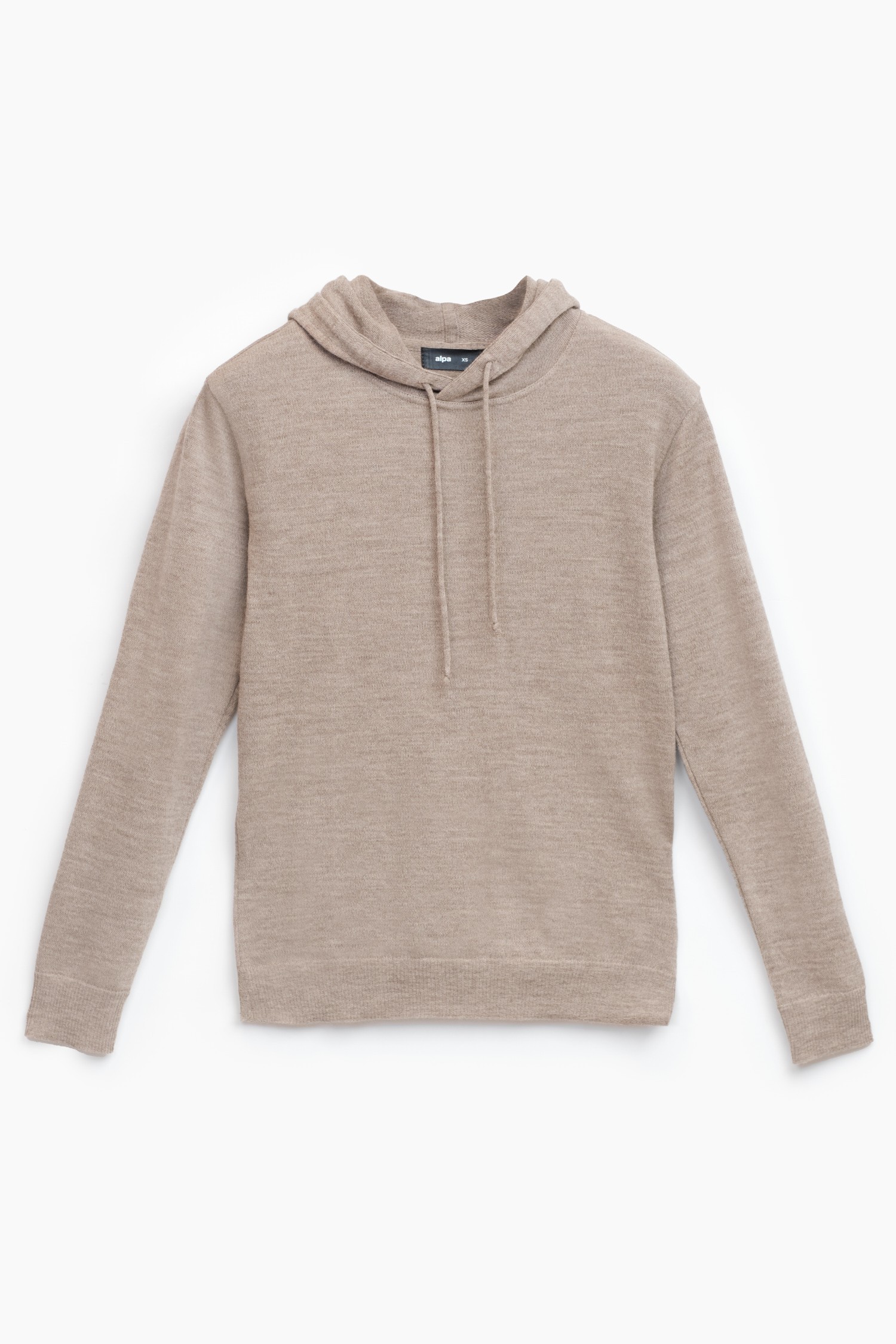 HOODIE alpaca hoodie, greige - Image 5