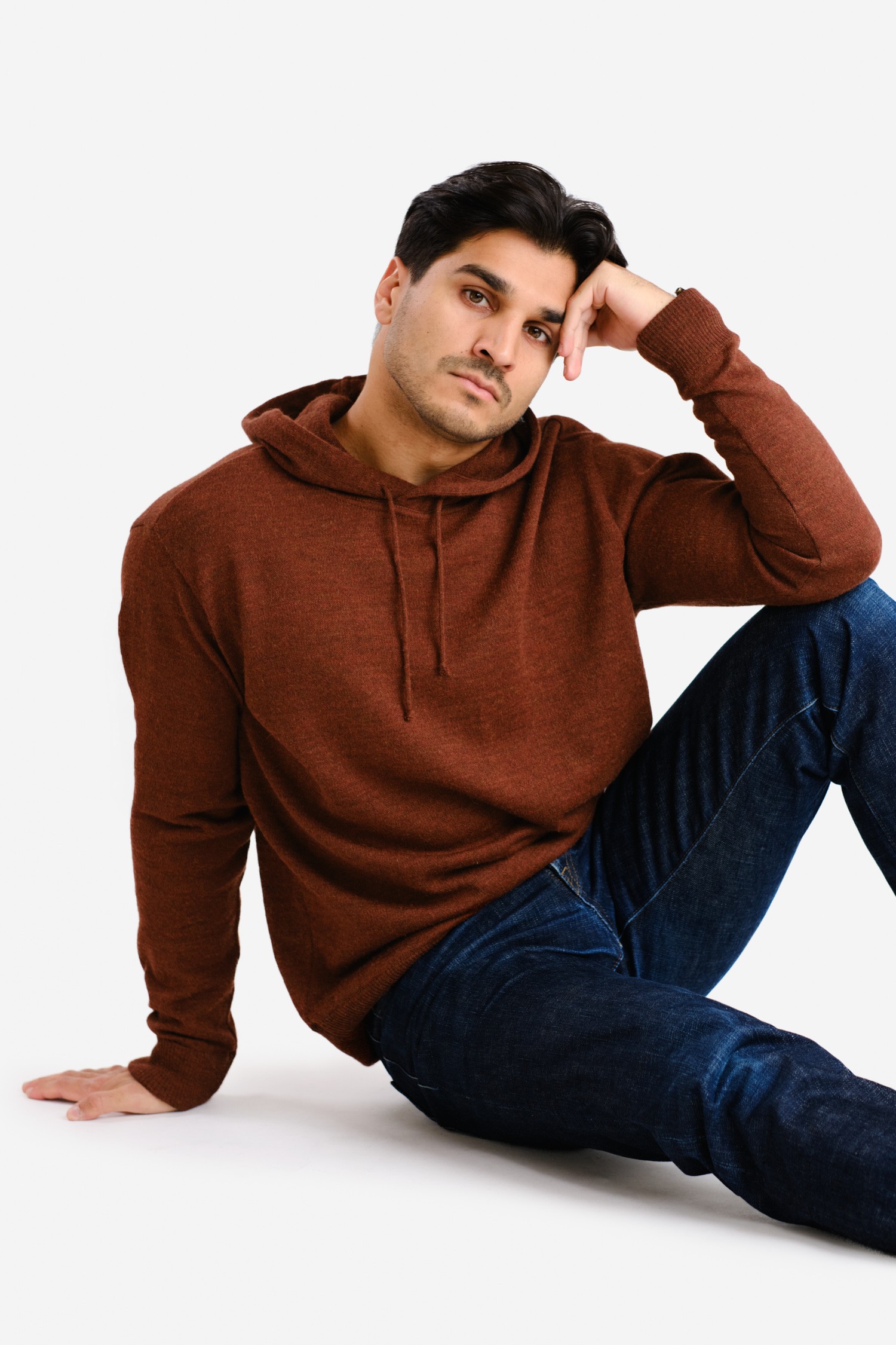 HOODIE alpaca hoodie, mahogany - Image 4