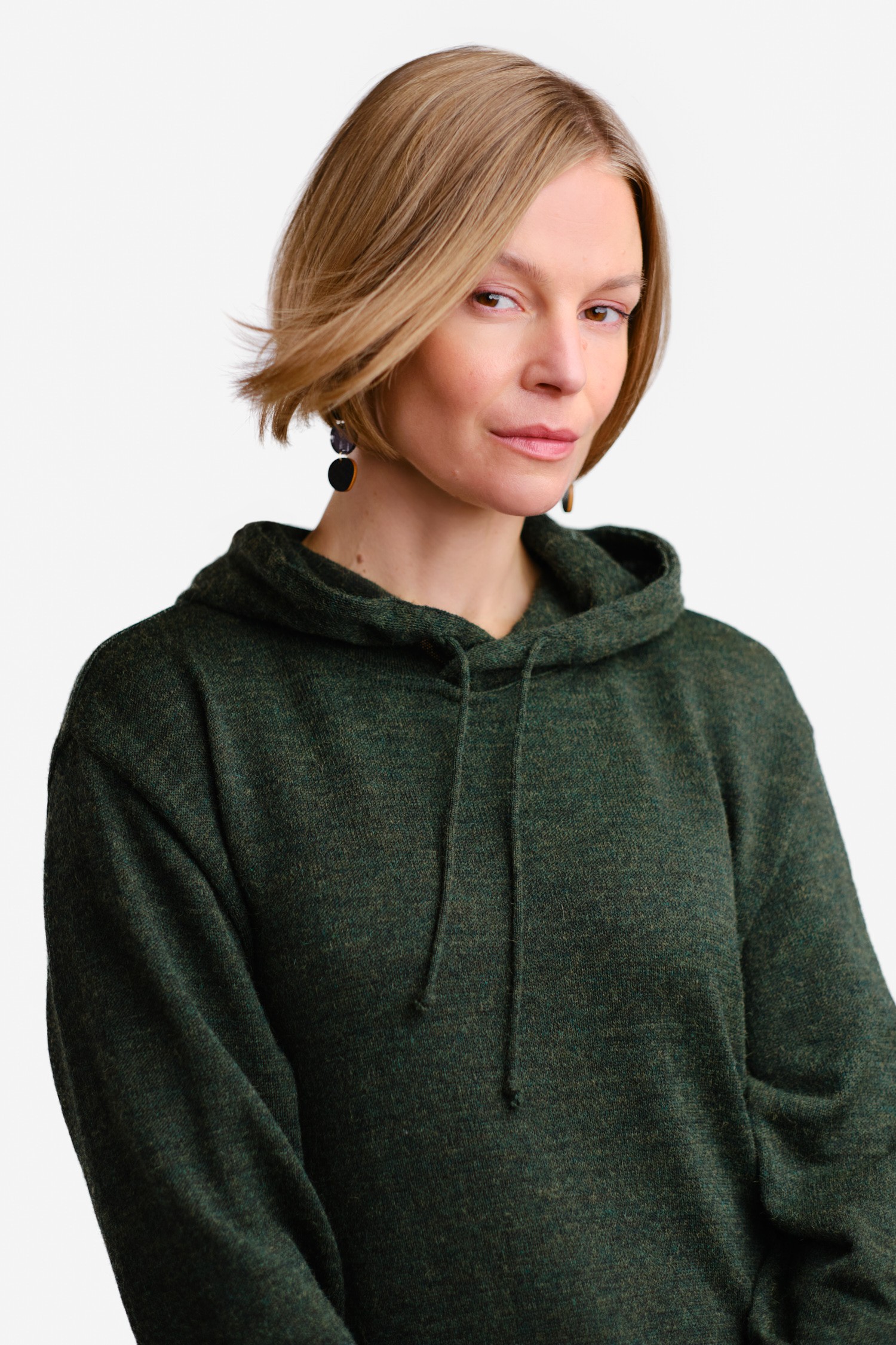 HOODIE alpaca hoodie, forest green - Image 3
