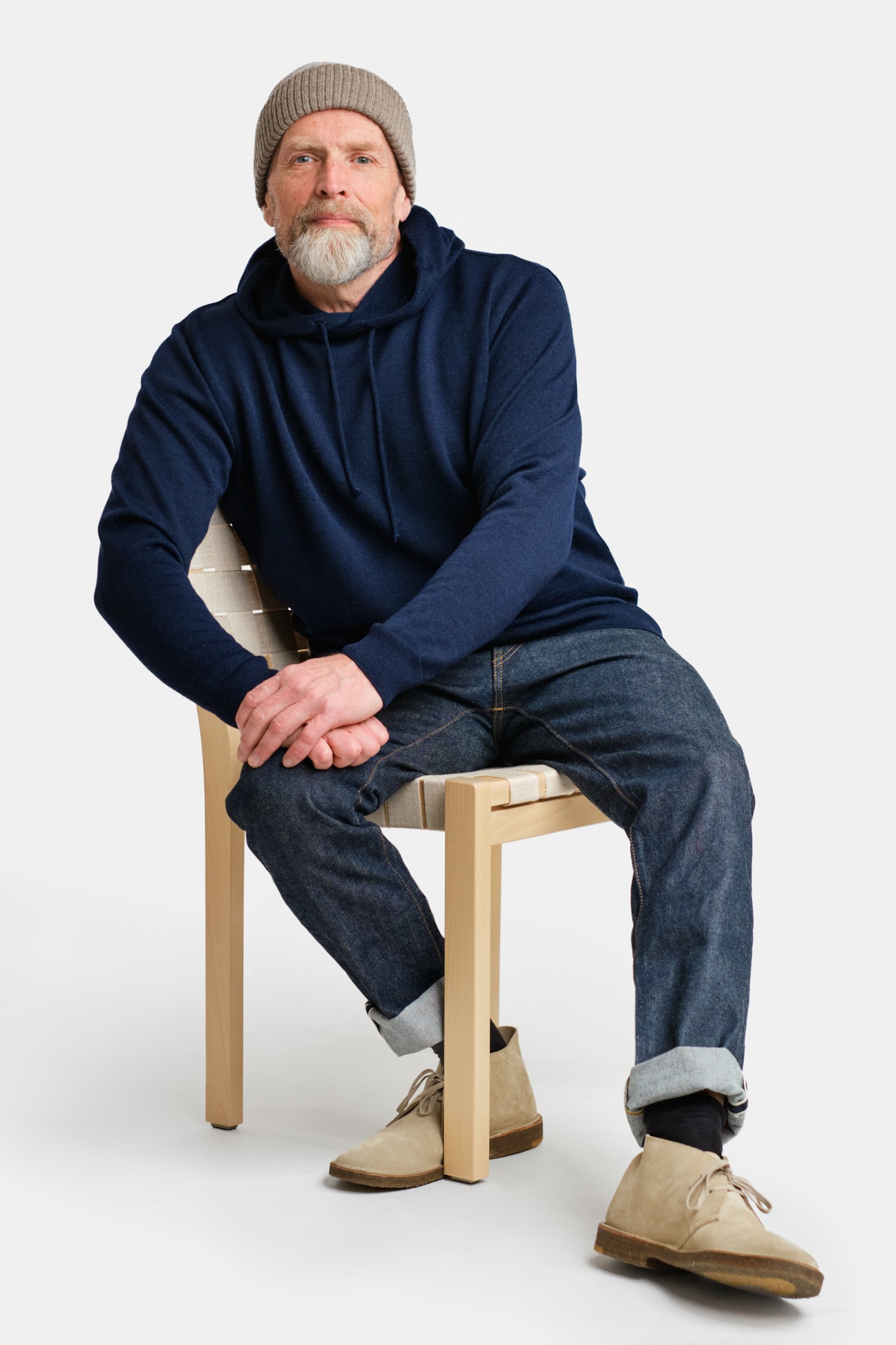 HOODIE alpaca hoodie, navy - Image 2