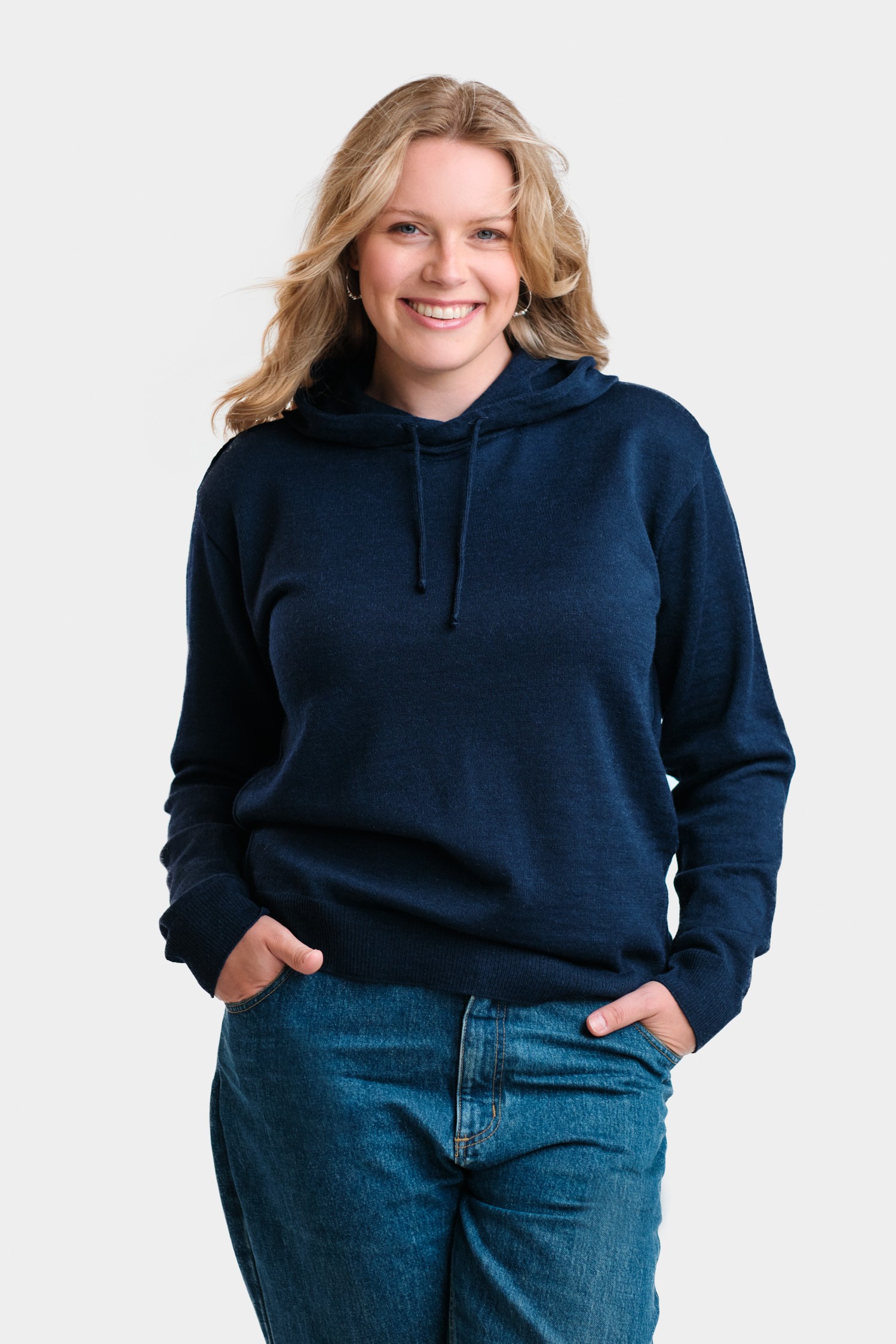 HOODIE hooded sweater, navy