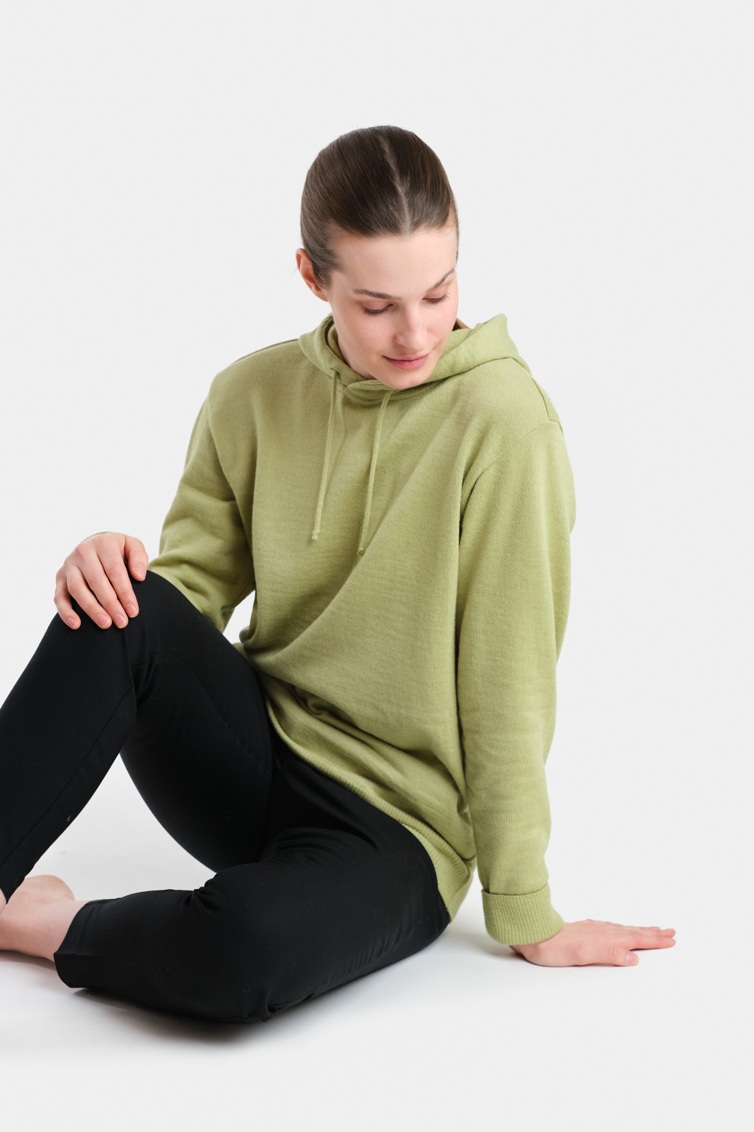 HOODIE hooded sweater, pear