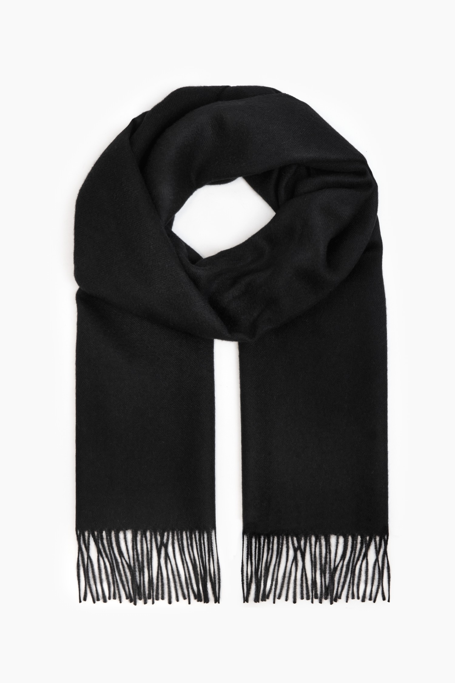 Alpaca wool scarf, black