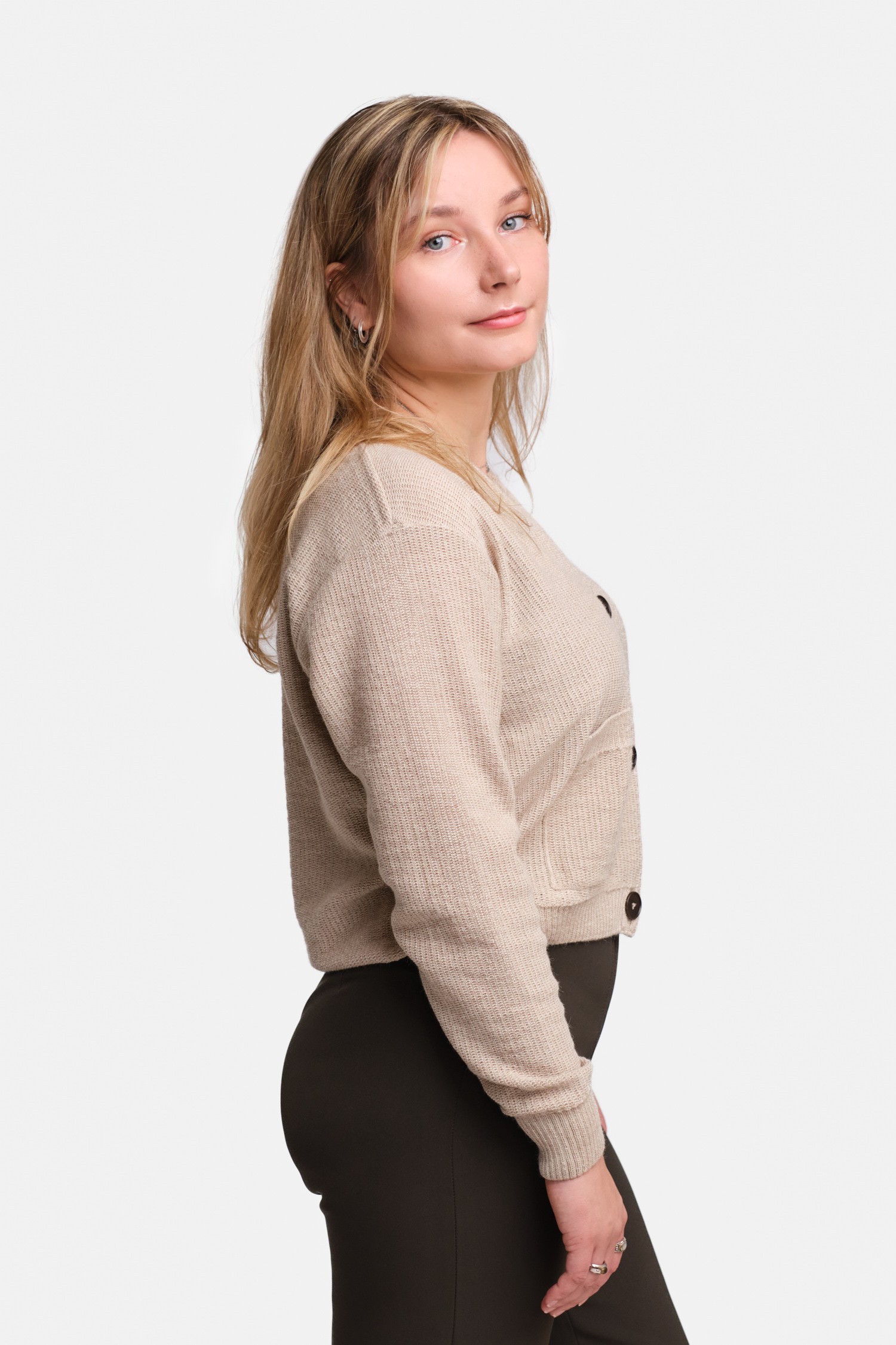 PETIOLE cardigan, beige - Image 4