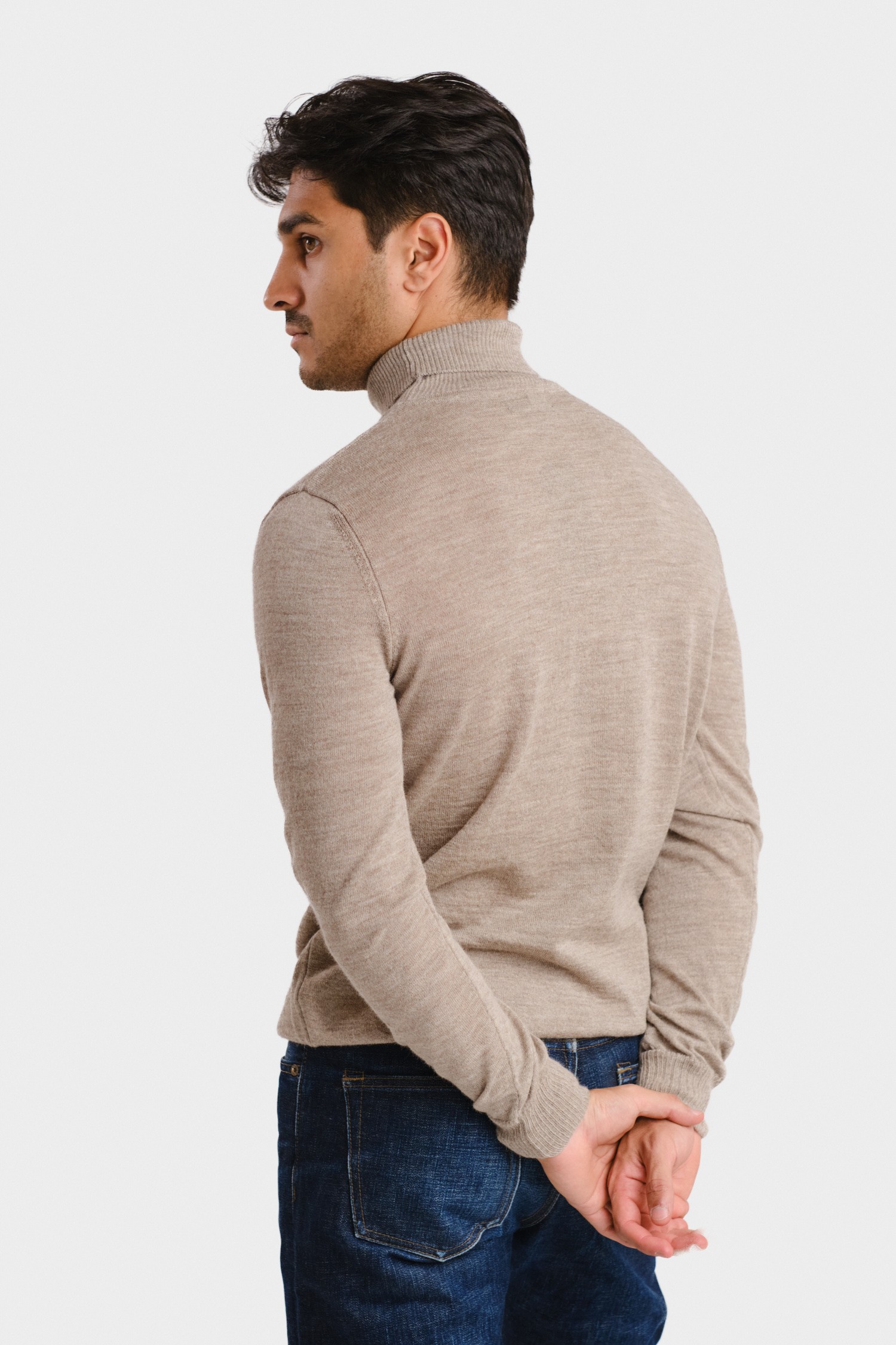 ROLL NECK turtleneck, greige - Image 4