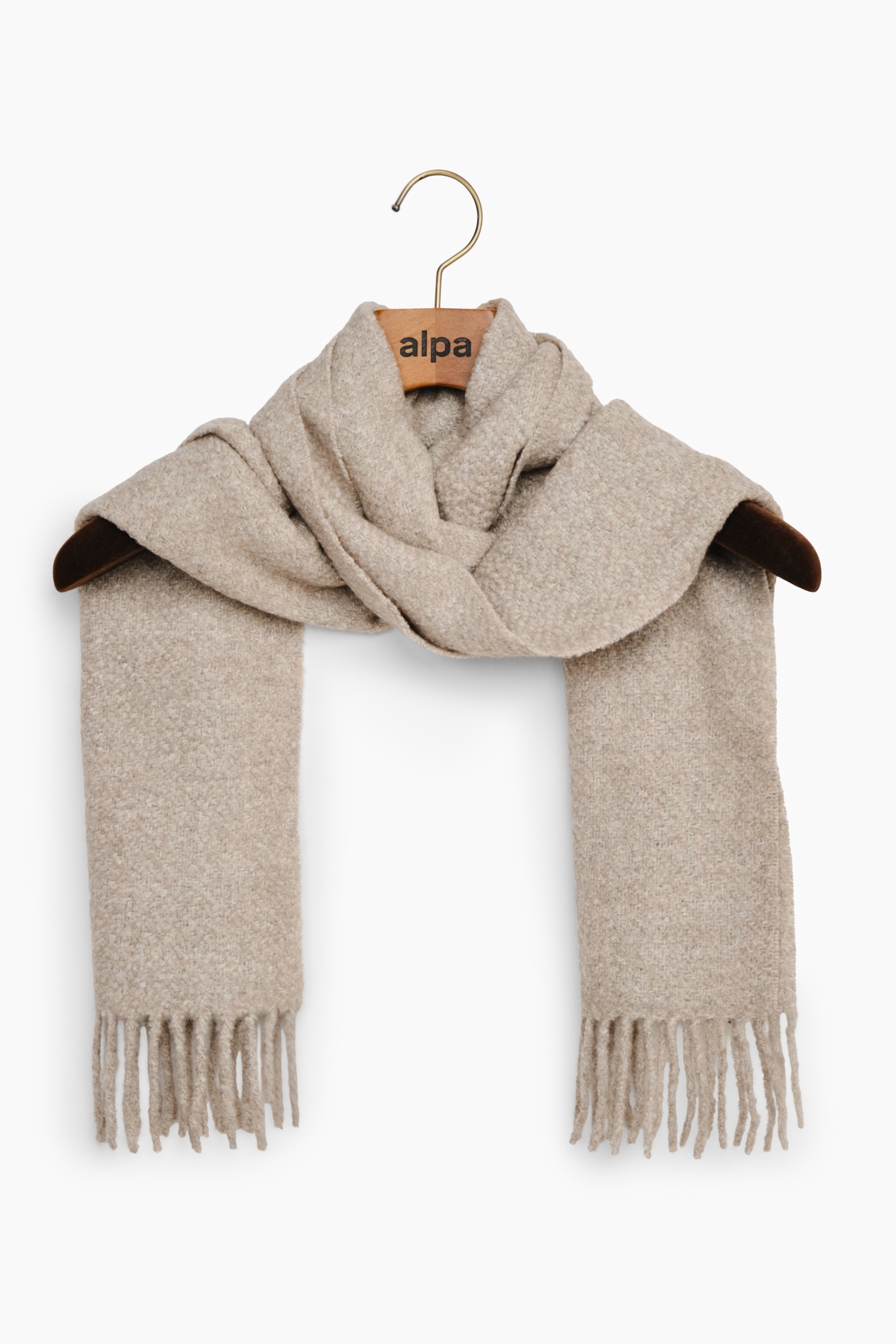 Curl boucle scarf, oatmeal