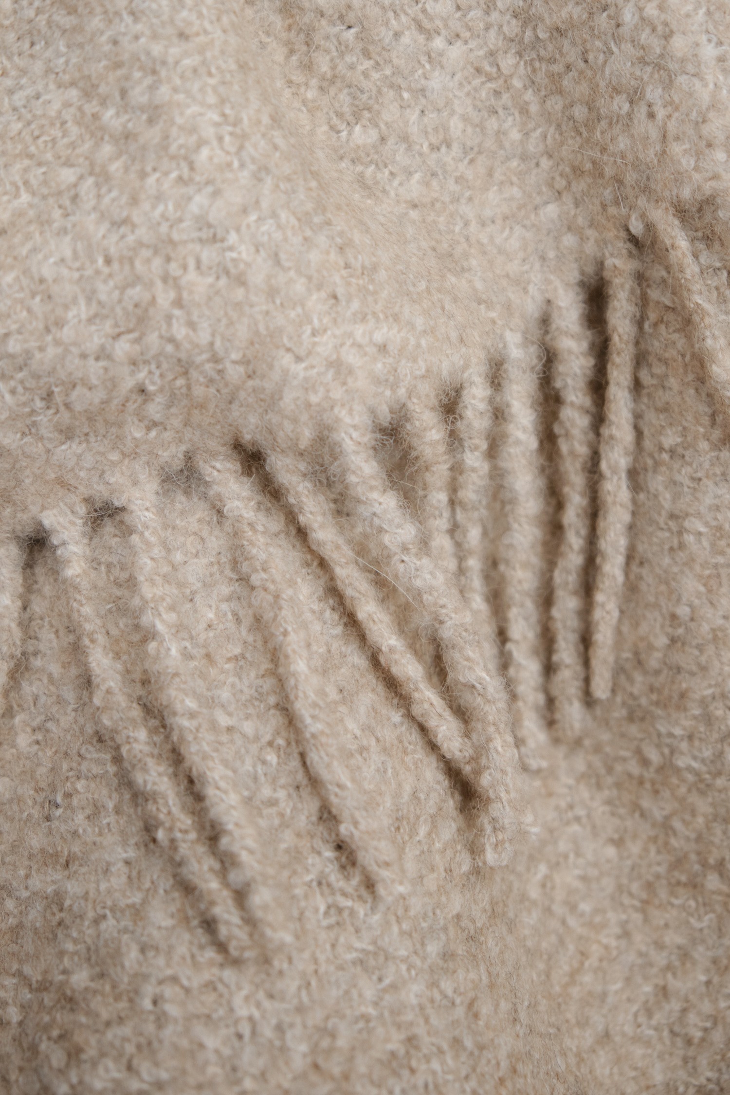 Curl boucle scarf, oatmeal - Image 2