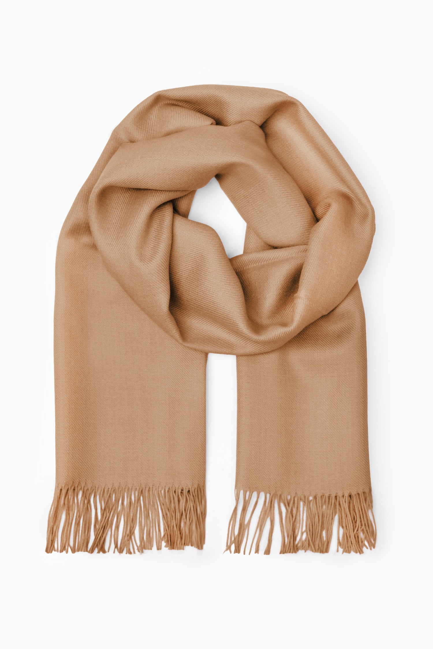 Halo midishawl, camel