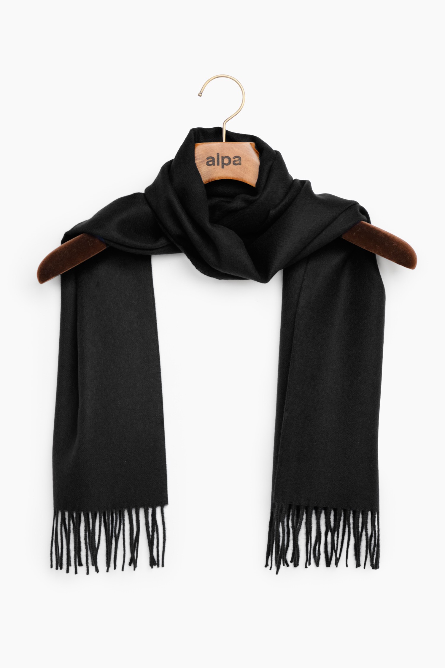 Line scarf, black
