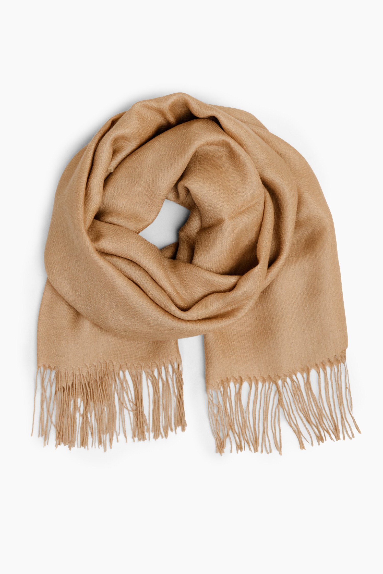 Whisper satine shawl, warm sand